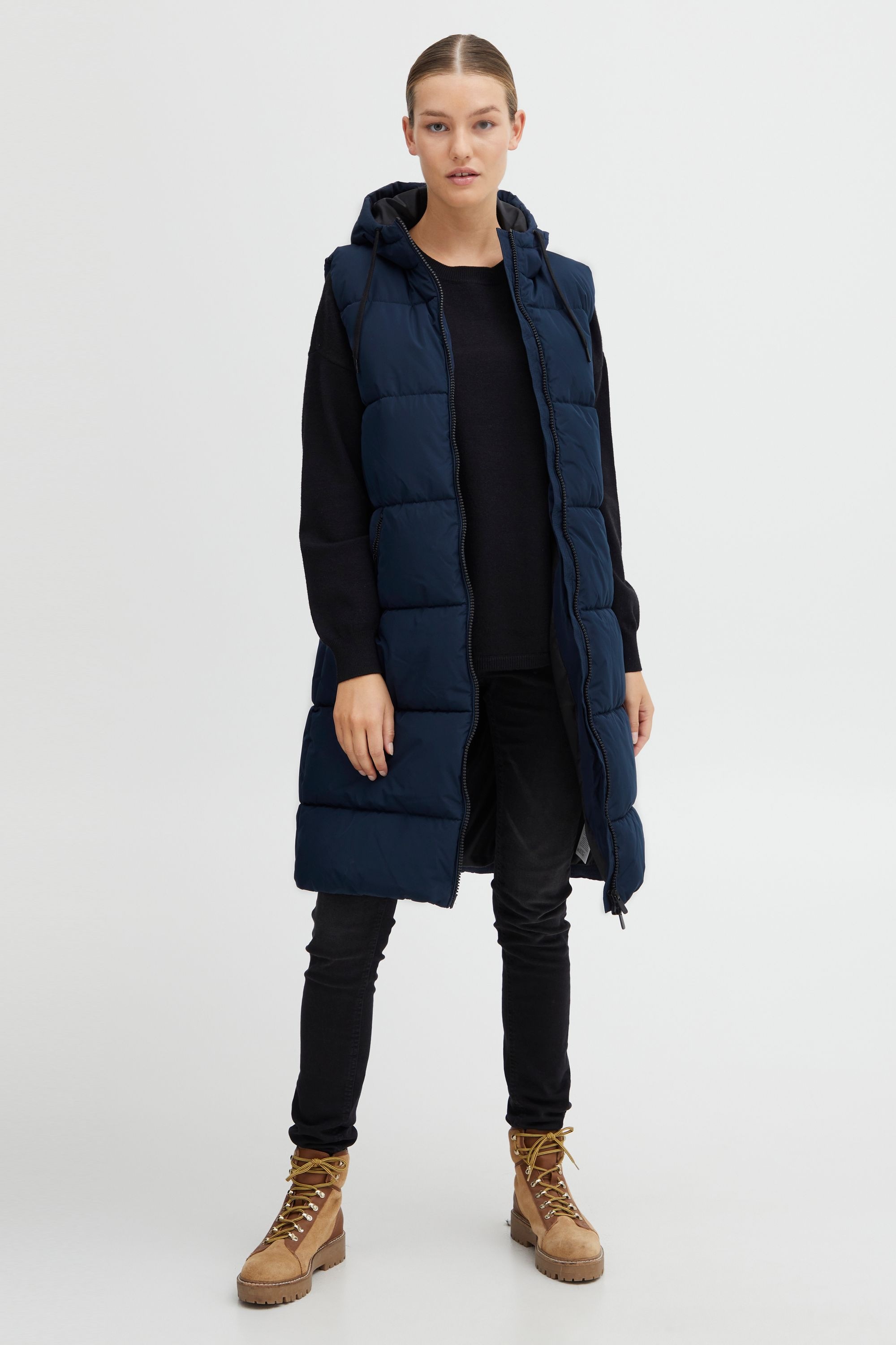 OXMO Solice Long Vest Blue XS 2