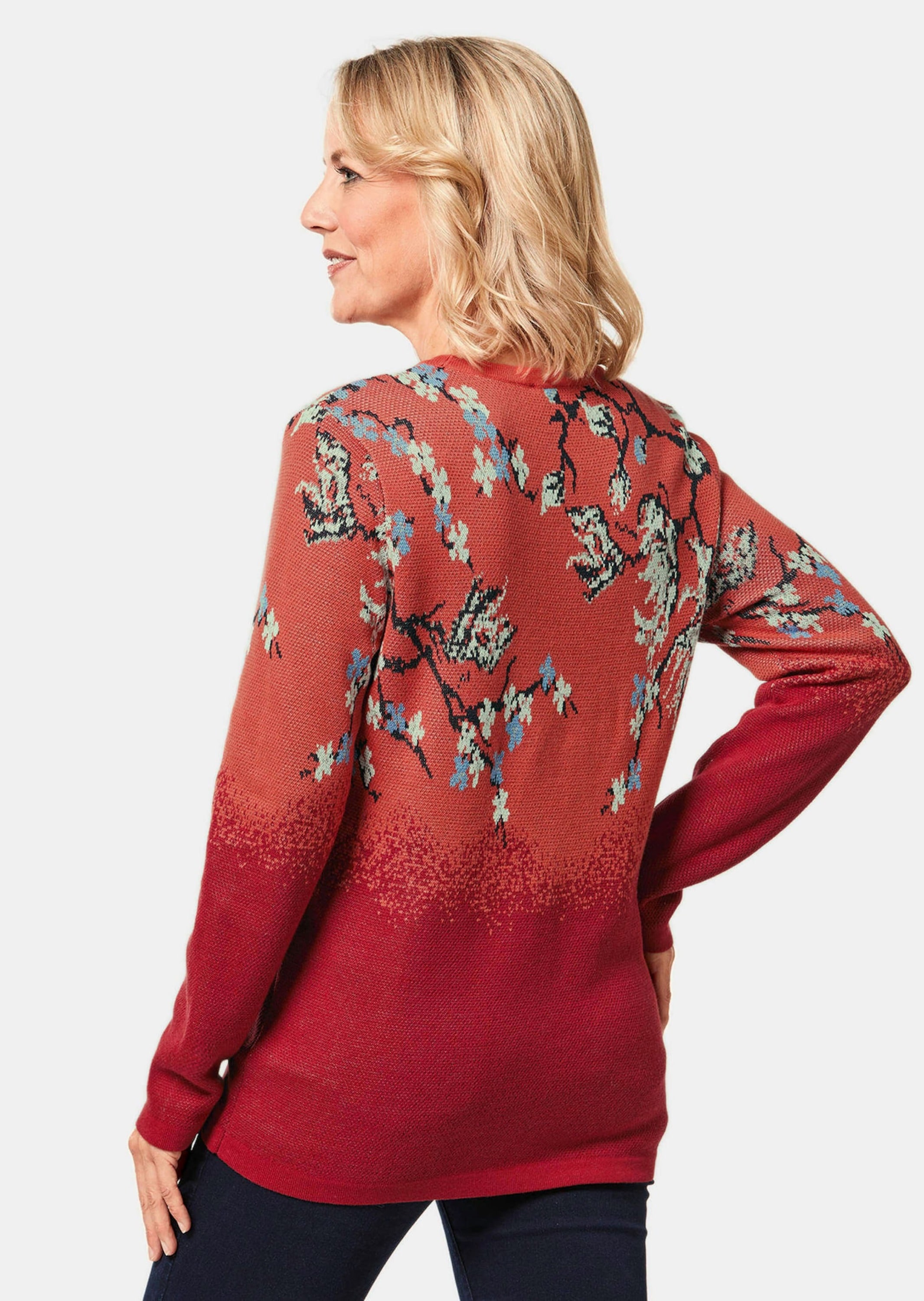 GOLDNER Strickpullover »Pullover Stilvoller Jacquardpullover mit schöner Optik«