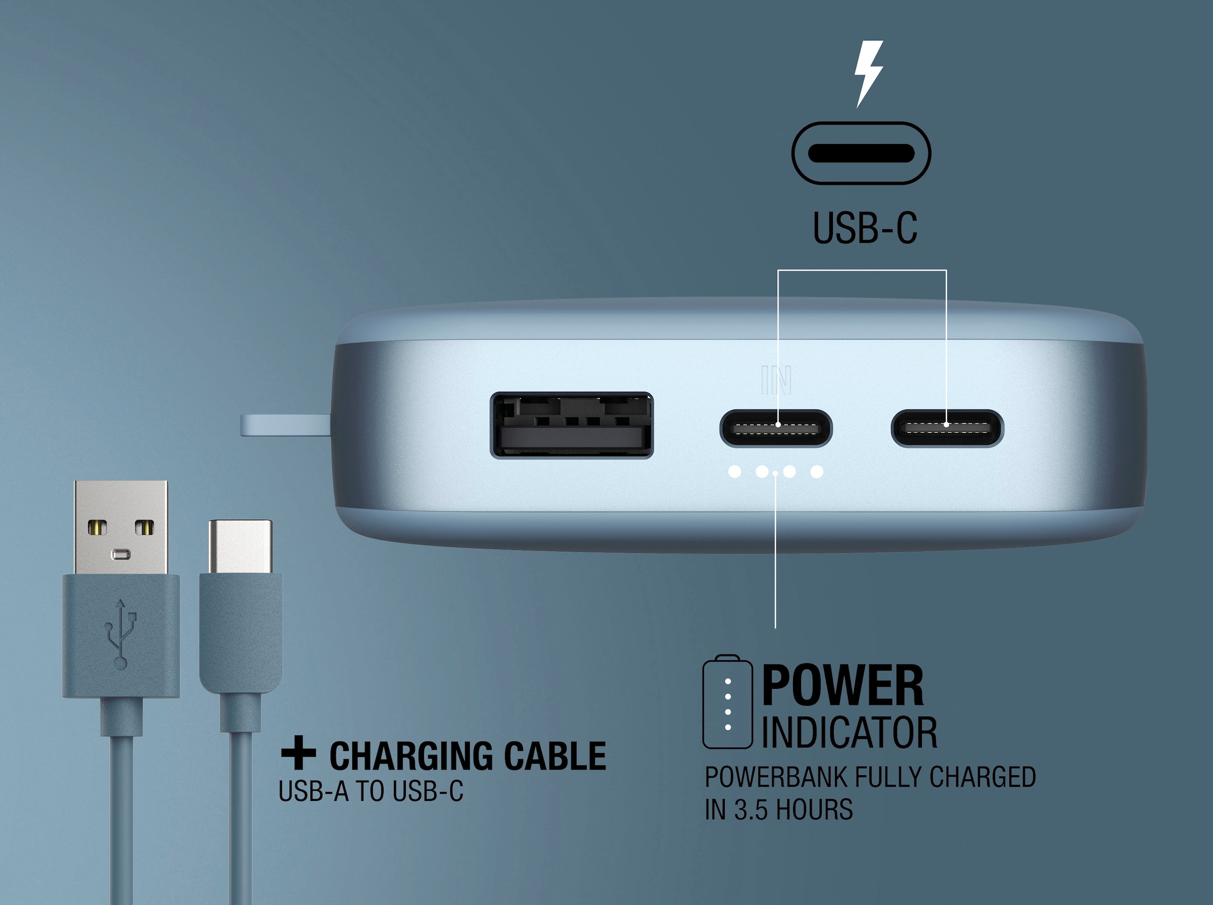 Fresh´n Rebel Powerbank »Power Pack 18000mAh mit USB-C, Ultra Fast Charge & 20W PD«