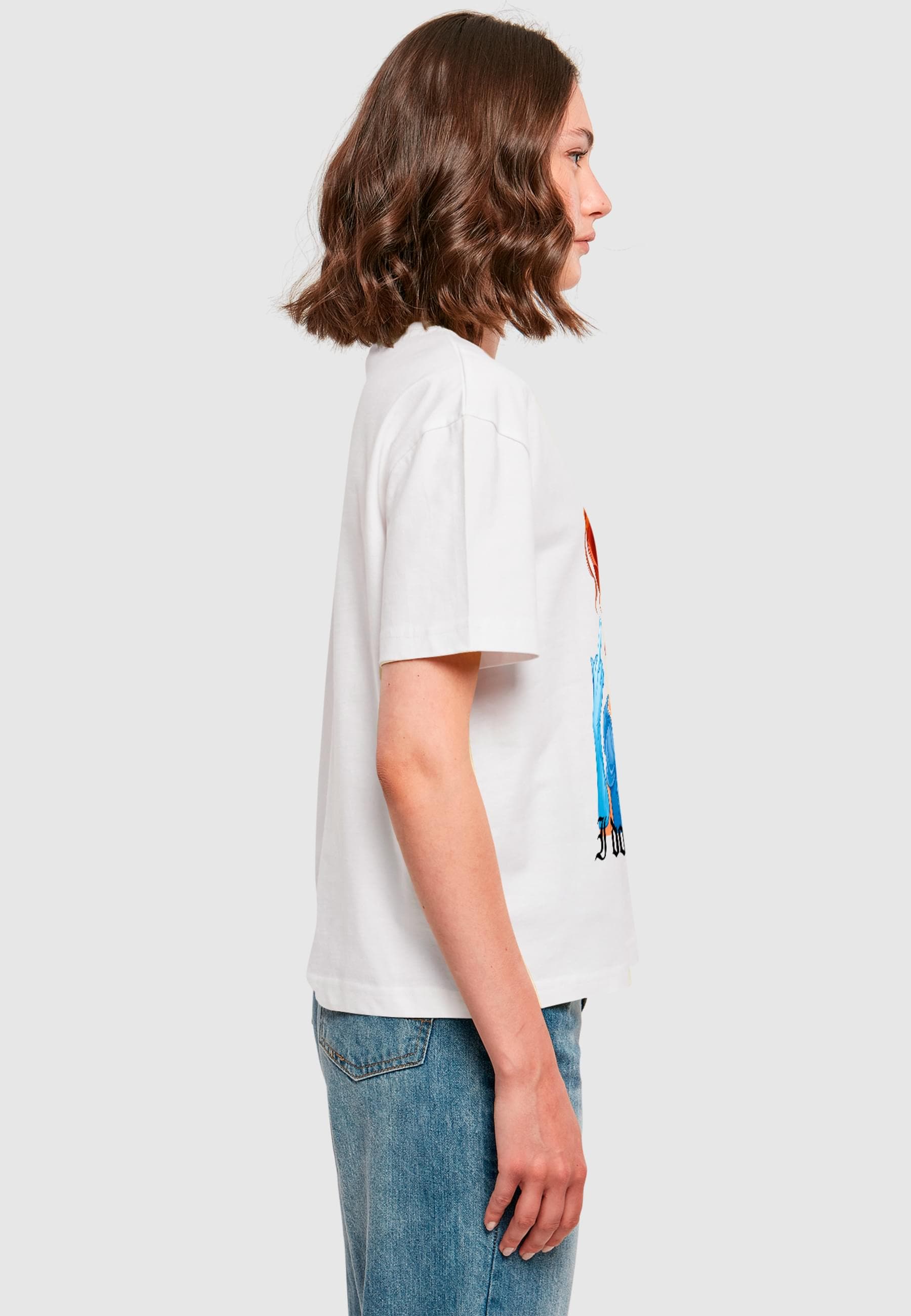 Miss Tee T-Shirt »Miss Tee Don't Care Handsign Tee«, (1 tlg.)