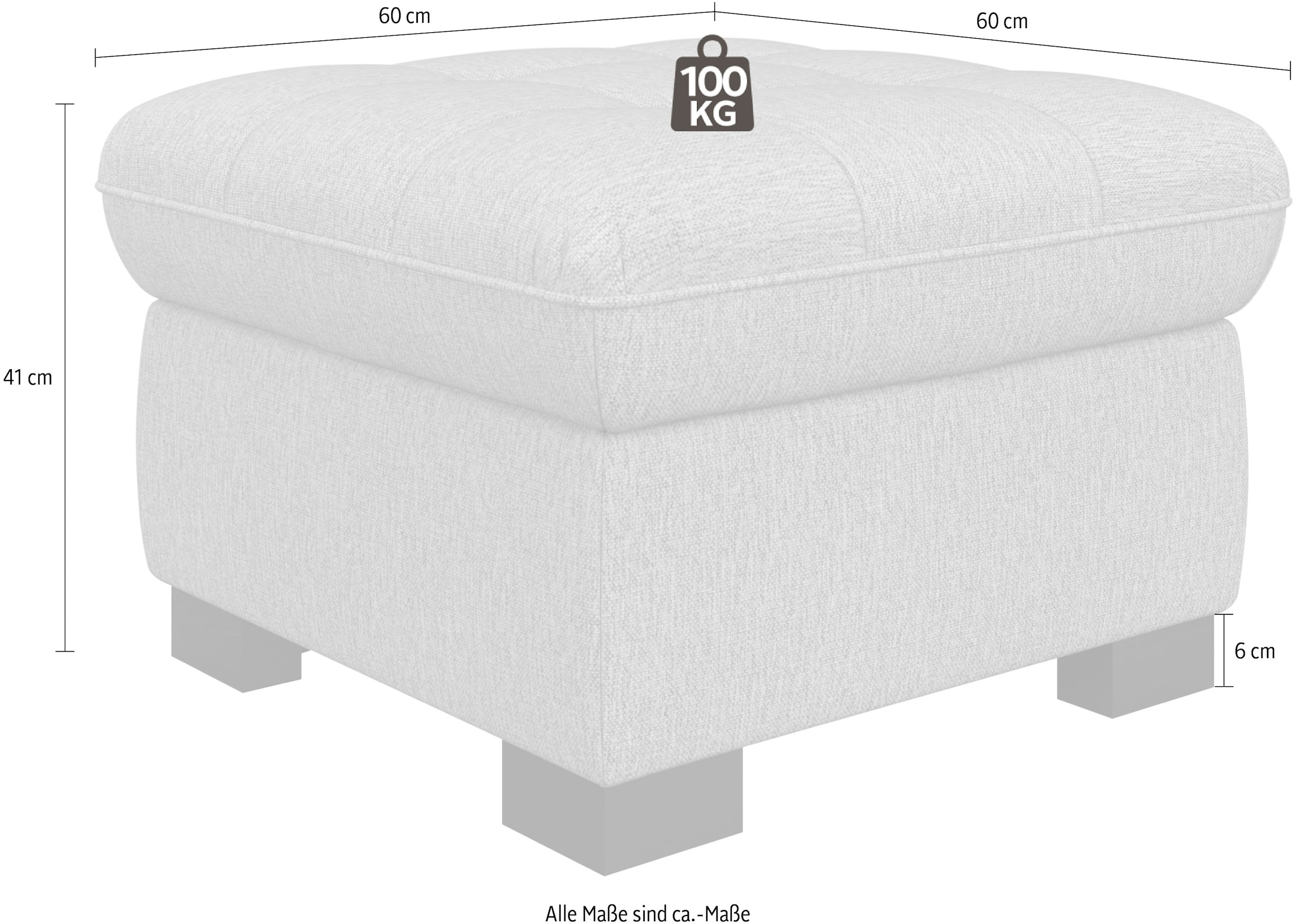 sit&more Hocker »Luxor« auch erhältlich in dem besonders leicht mit Wasser zu reinigen