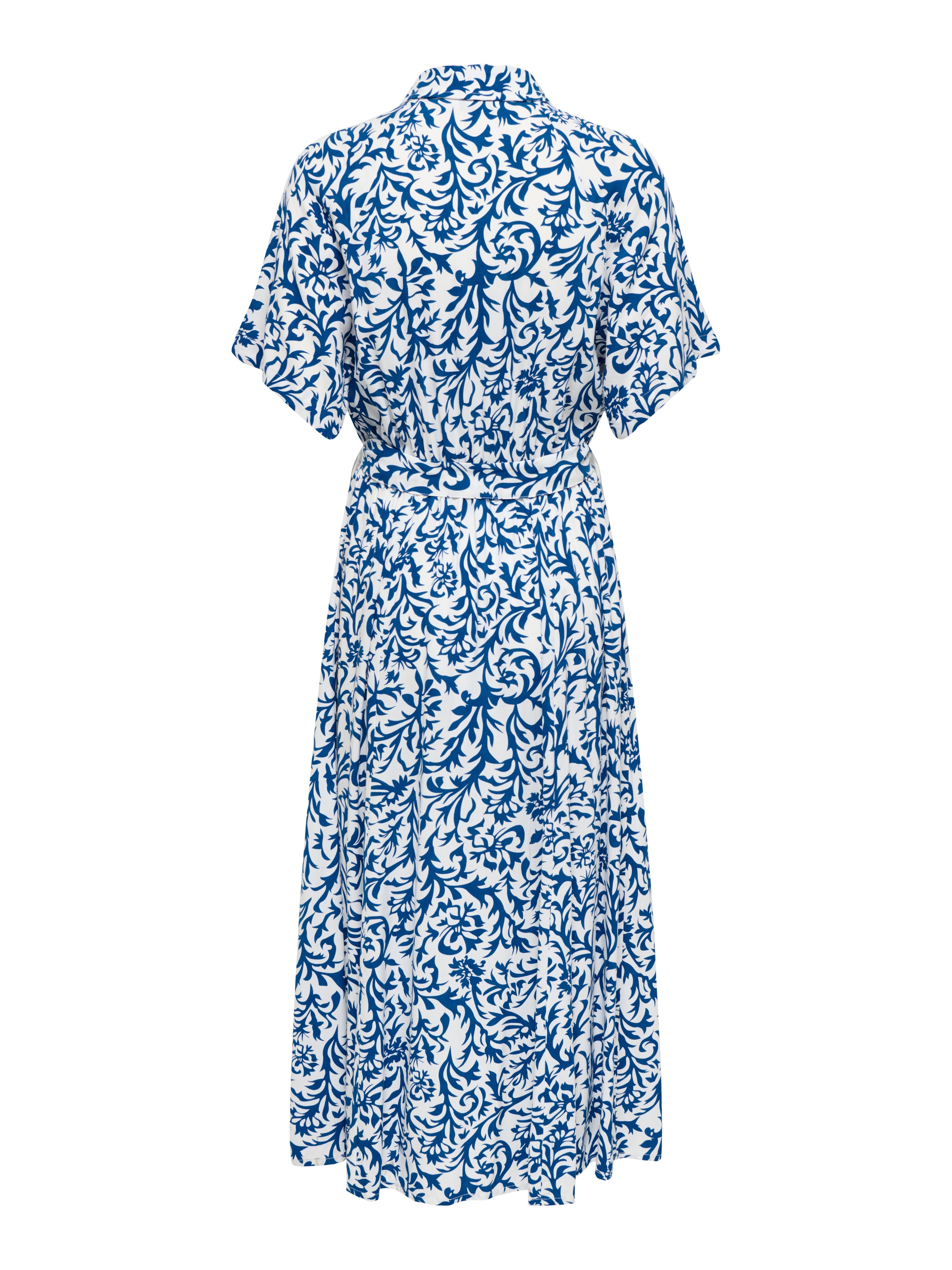ONLY Druckkleid »ONLSAFA S/S LONG BELT DRESS WVN EX« Viskose, regular fit