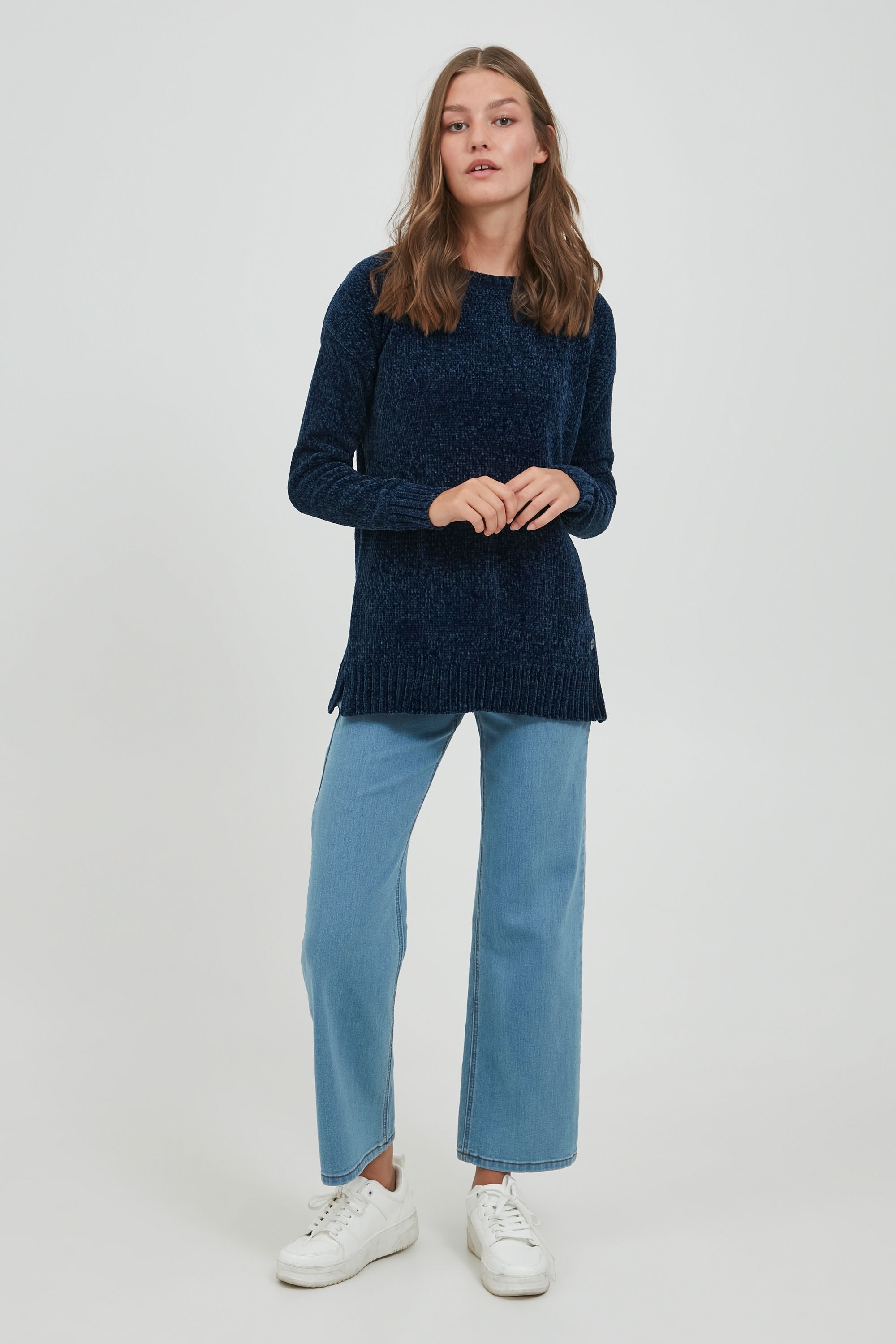 OXMO Strickfleece-Pullover »Strickpullover OXElvina«