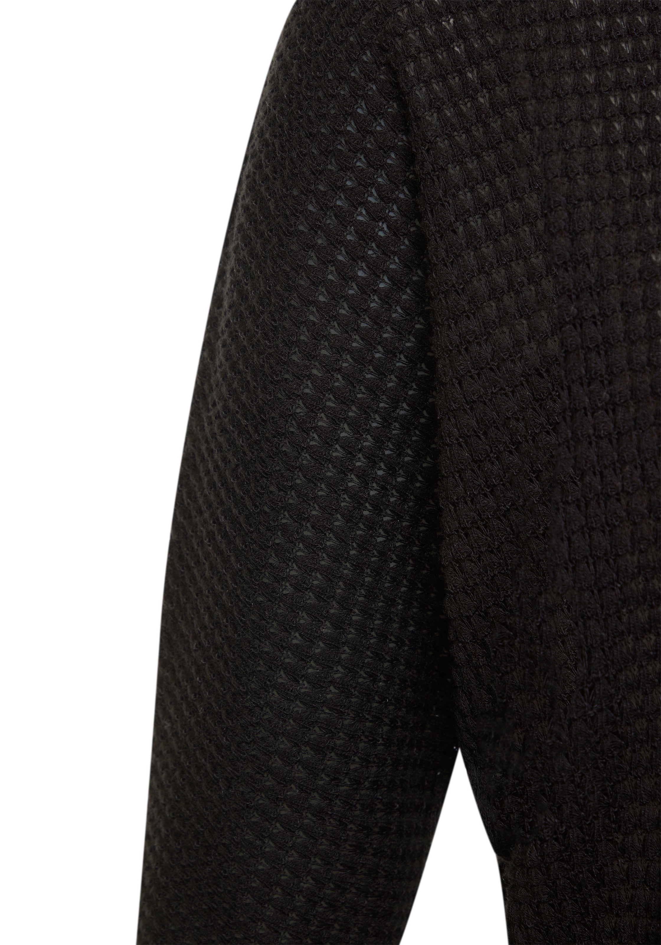 Vivance Langarmshirt »mit modischer Waffelstruktur«, aus bügelfreier Strickqualität