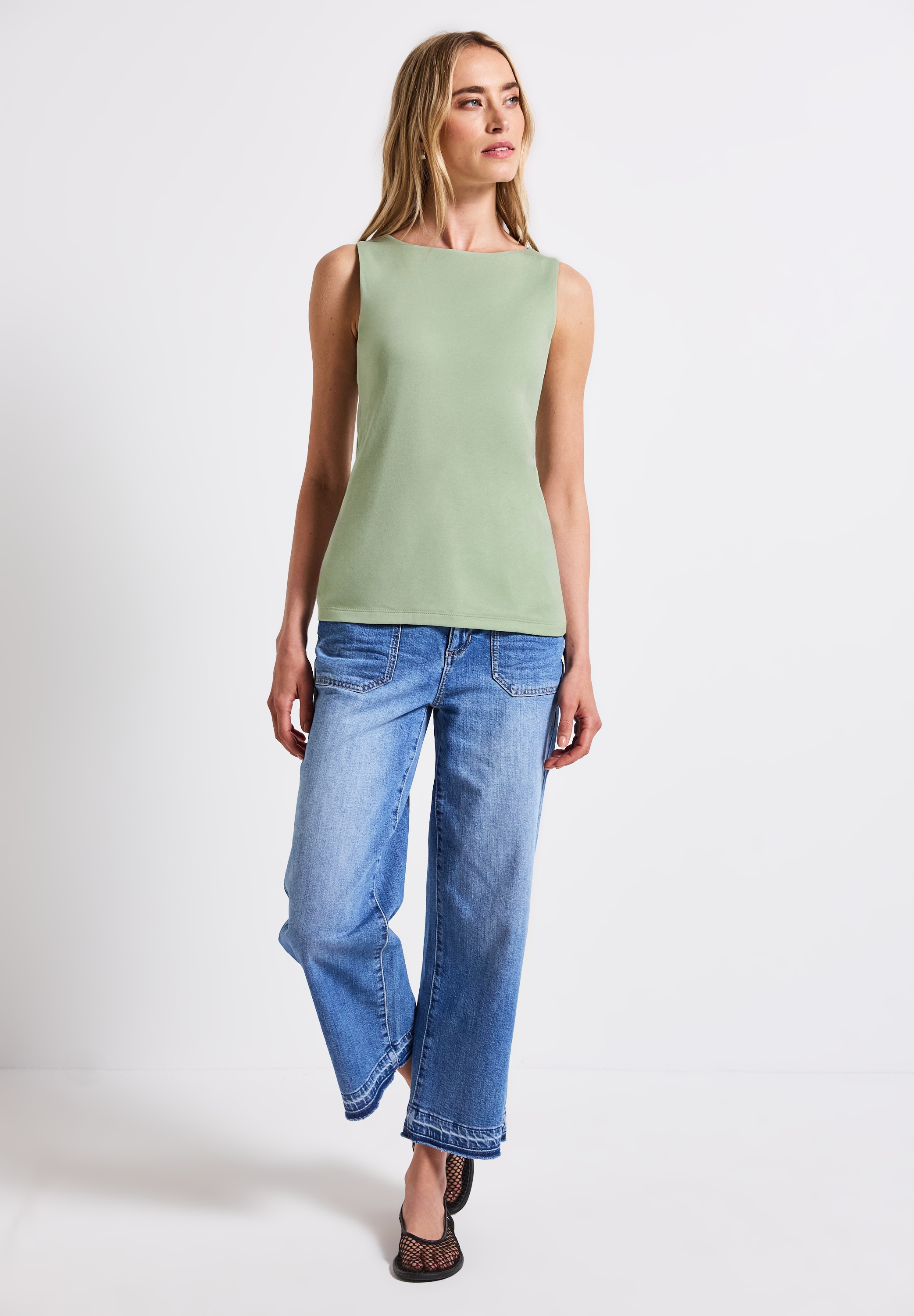 STREET ONE Shirttop, im soften Baumwoll-Mix