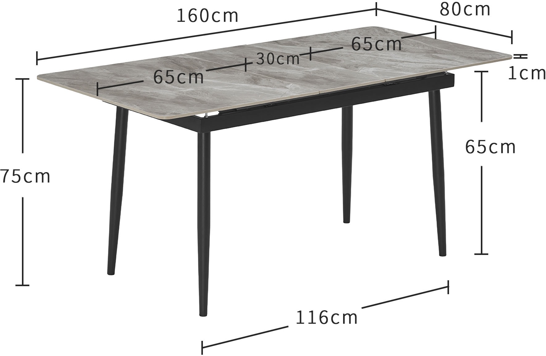 OTTO home Essgruppe »Stevian« Set, Ausziehbarer Esstisch + Bank + 2 Stühle, 4 Stk. tlg. Holz, Strukturstoffbezug, Freischwingerstühle, gesteppten Bänken