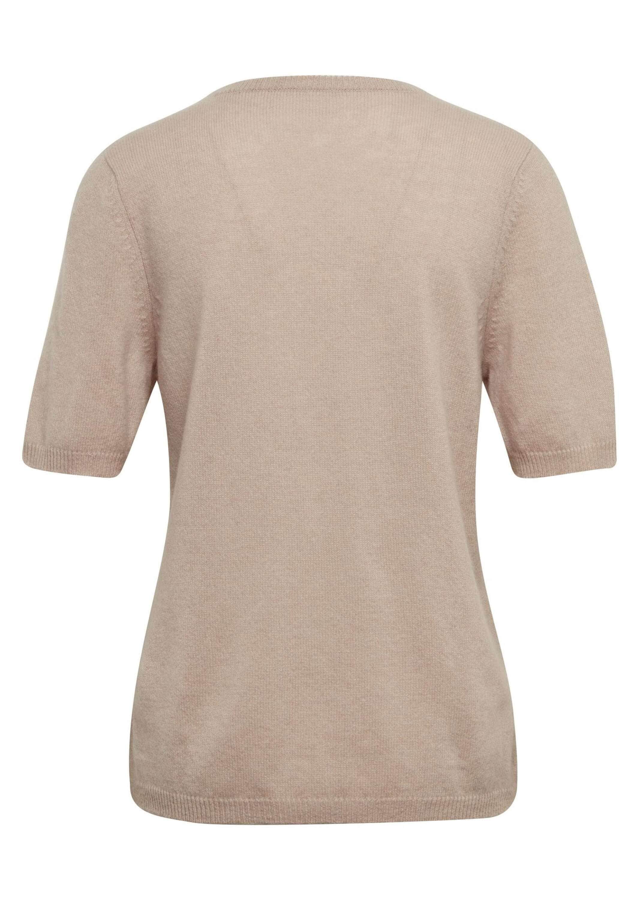 GOLDNER Kurzarmpullover »Kaschmirpullover mit Rundhals Halbarmpullover mit Rundhals aus Kaschmir«