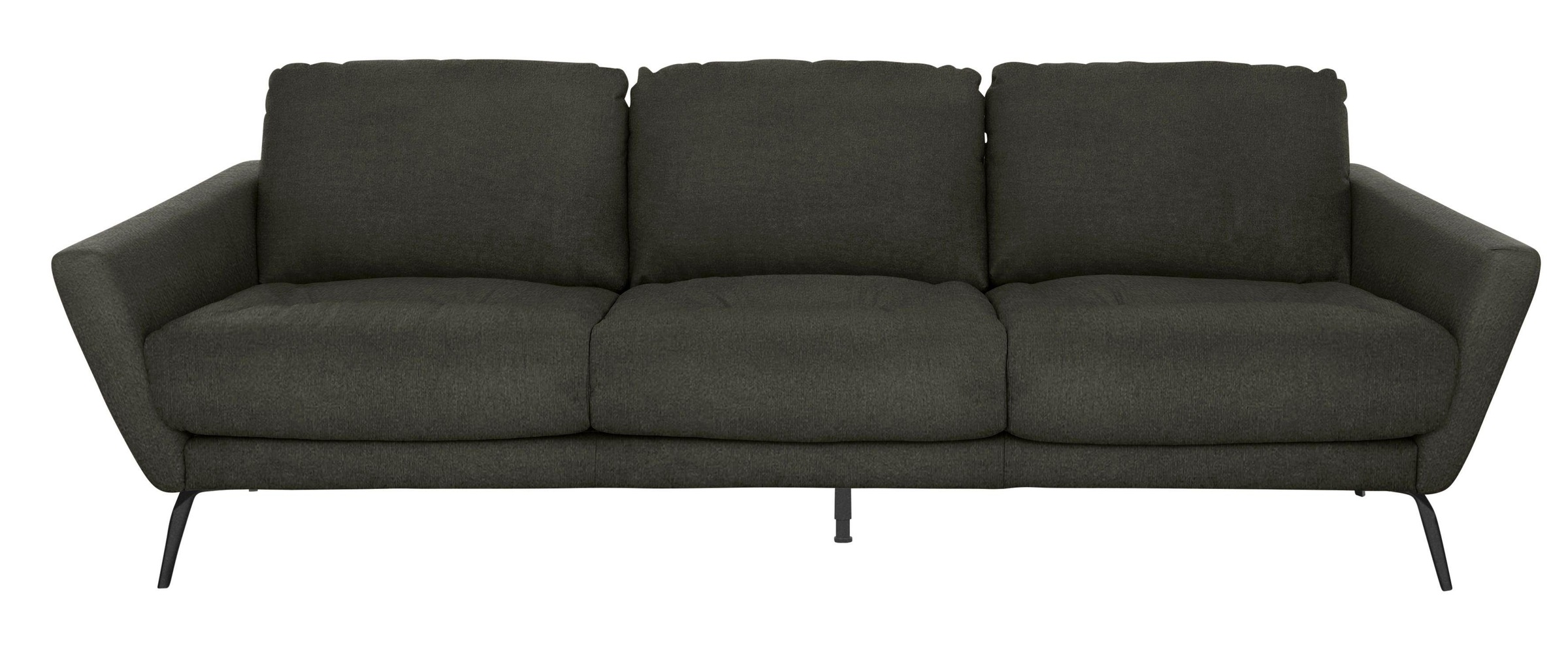 W.SCHILLIG Big-Sofa »softy«, mit dekorativer Heftung im Sitz, Füße schwarz pulverbeschichtet