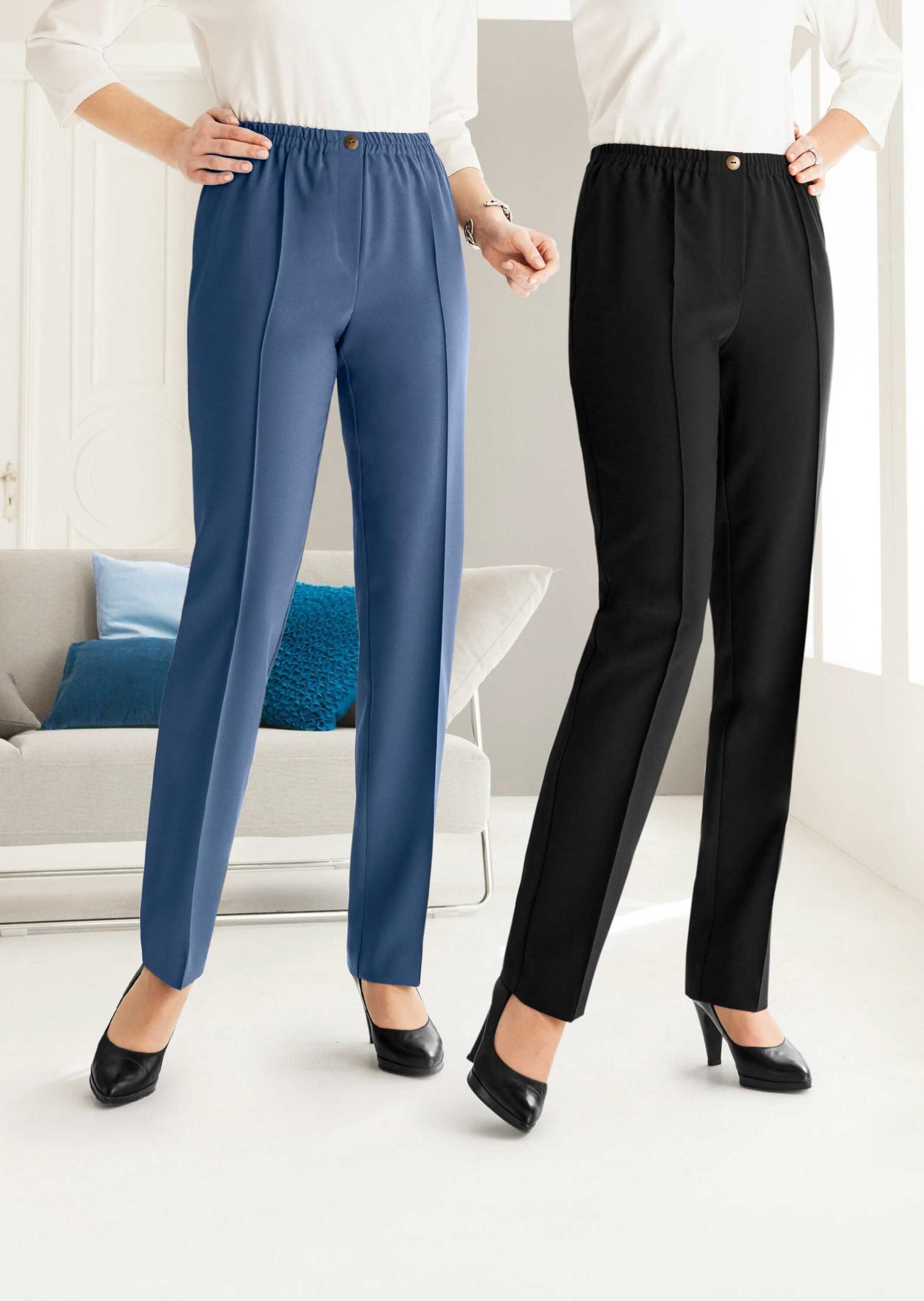 Thumbnail - GOLDNER Schlupfhose "Kurzgröße Knitterarme Schlupfhosen im 2er Pack"