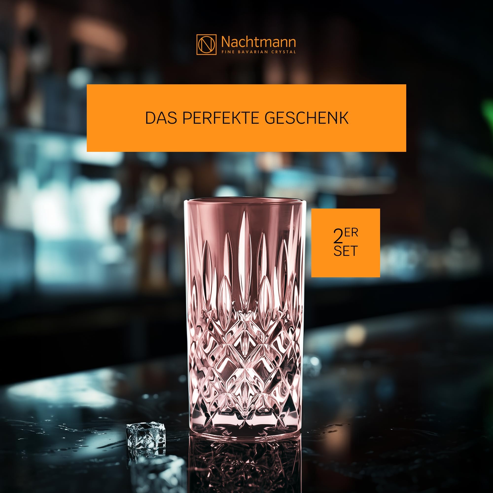 Nachtmann Longdrinkglas »Longdrinkgläser Noblesse Colors 395 ml 2er Set«