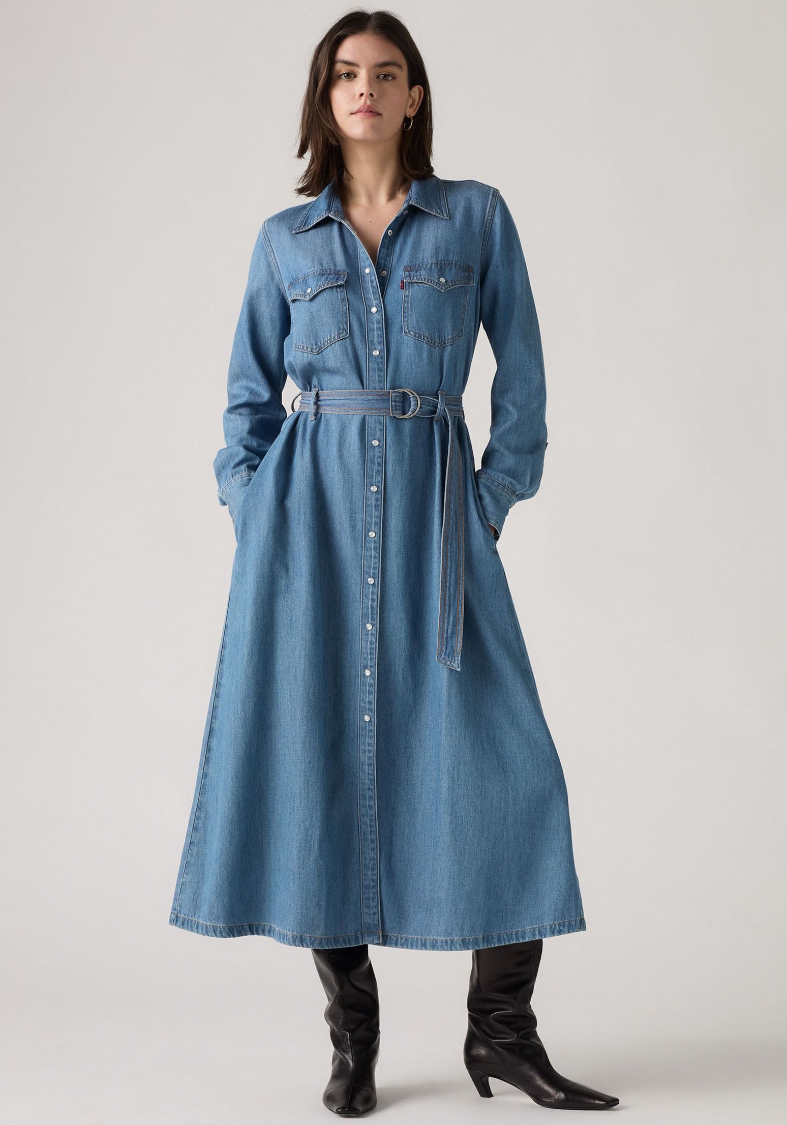 Levis Jeanskleid "inklusive Gürtel", (2 tlg.), mit seitlichen Eingrifftasch günstig online kaufen