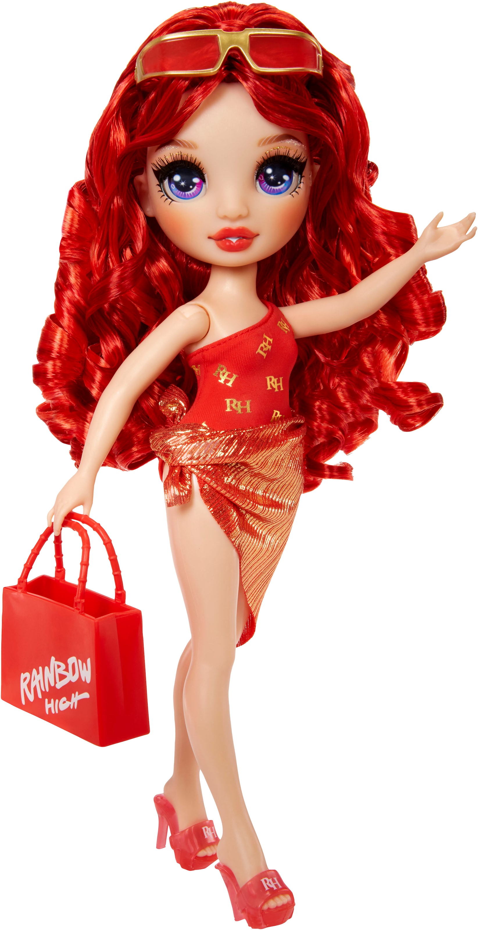 RAINBOW HIGH Anziehpuppe »Rainbow High Swim & Style Fashion Doll- Ruby (Red)«