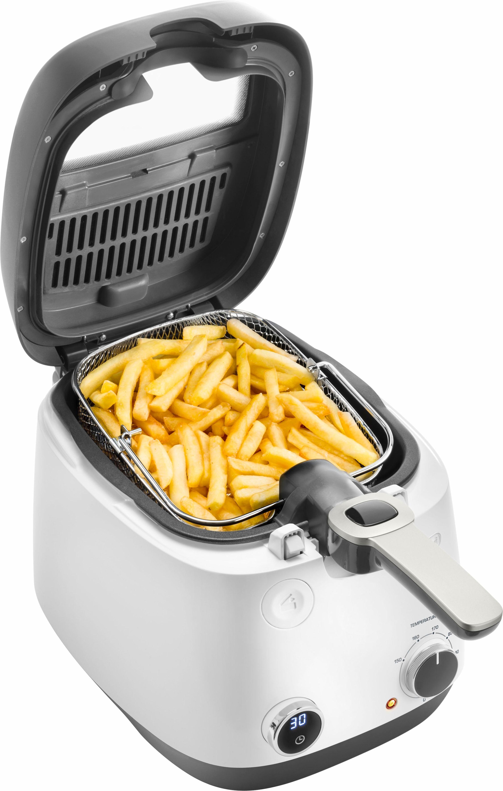 De'Longhi Fritteuse »FS6067«, 1800 W, Fassungsvermögen 2,4 l, Fassungsvermögen 1,5 kg