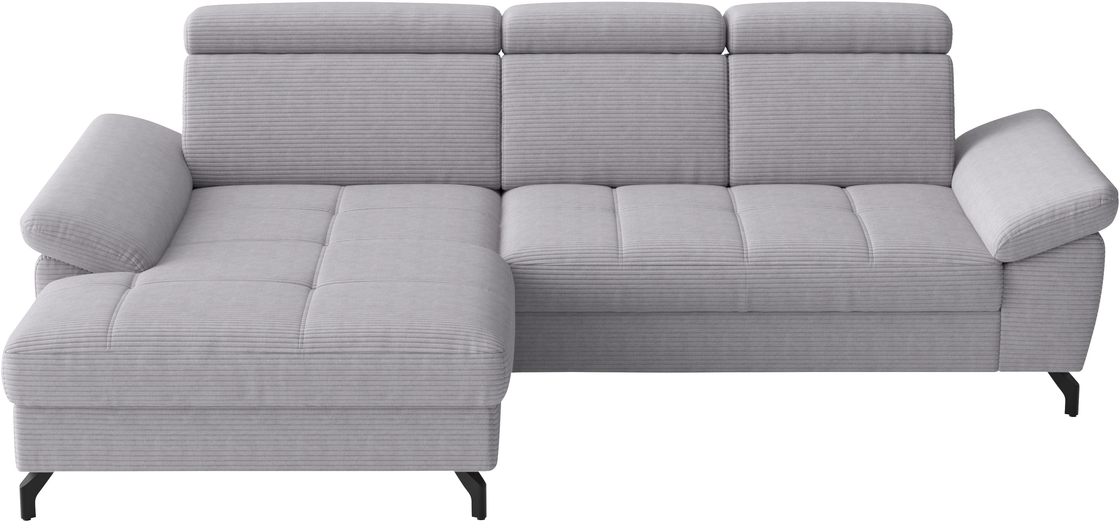 sit&more Ecksofa "Vanity, L-Form, B: 264 cm," Inkl.Sitz-,Kopf-und Armteilverstellung