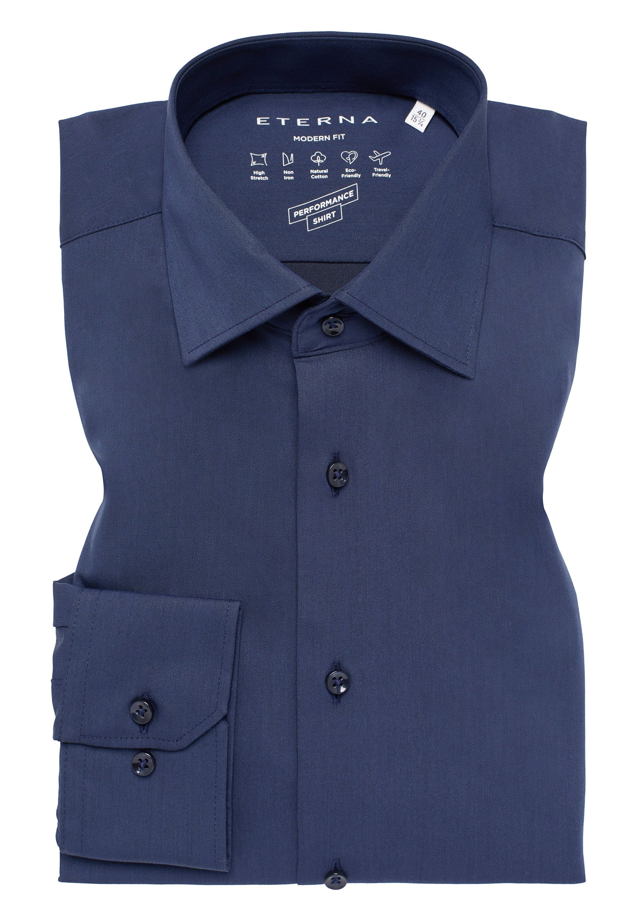 Eterna Langarmhemd »MODERN FIT«, NON IRON (bügelfrei)