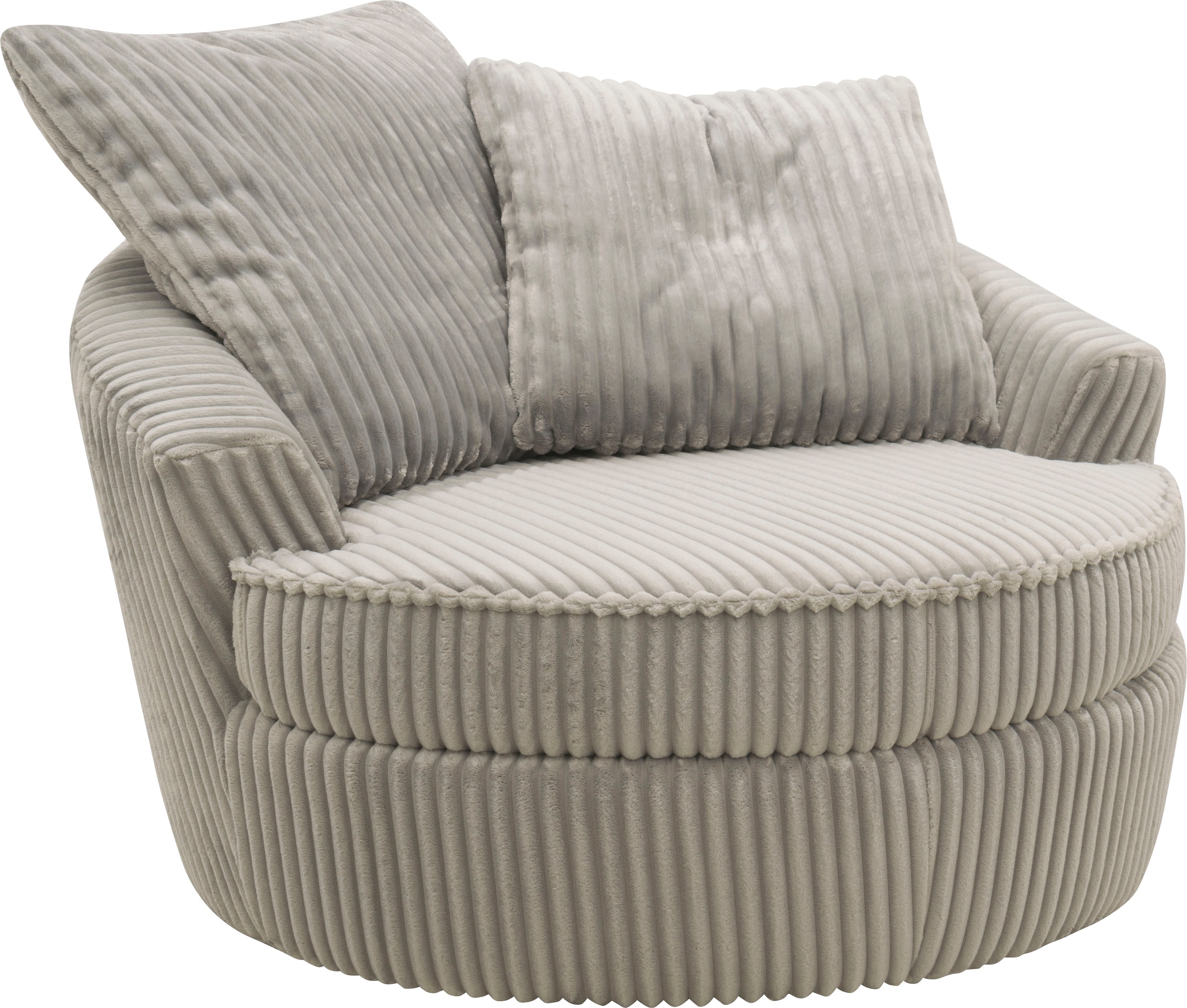 INOSIGN Drehsessel »AMECA, Love Seat XXL, Lese-Sessel, Big-Sessel 122 x 126 x 76 cm«, (1 St.), mit Mega-Cordstoff, Drehfunktion und Federkern