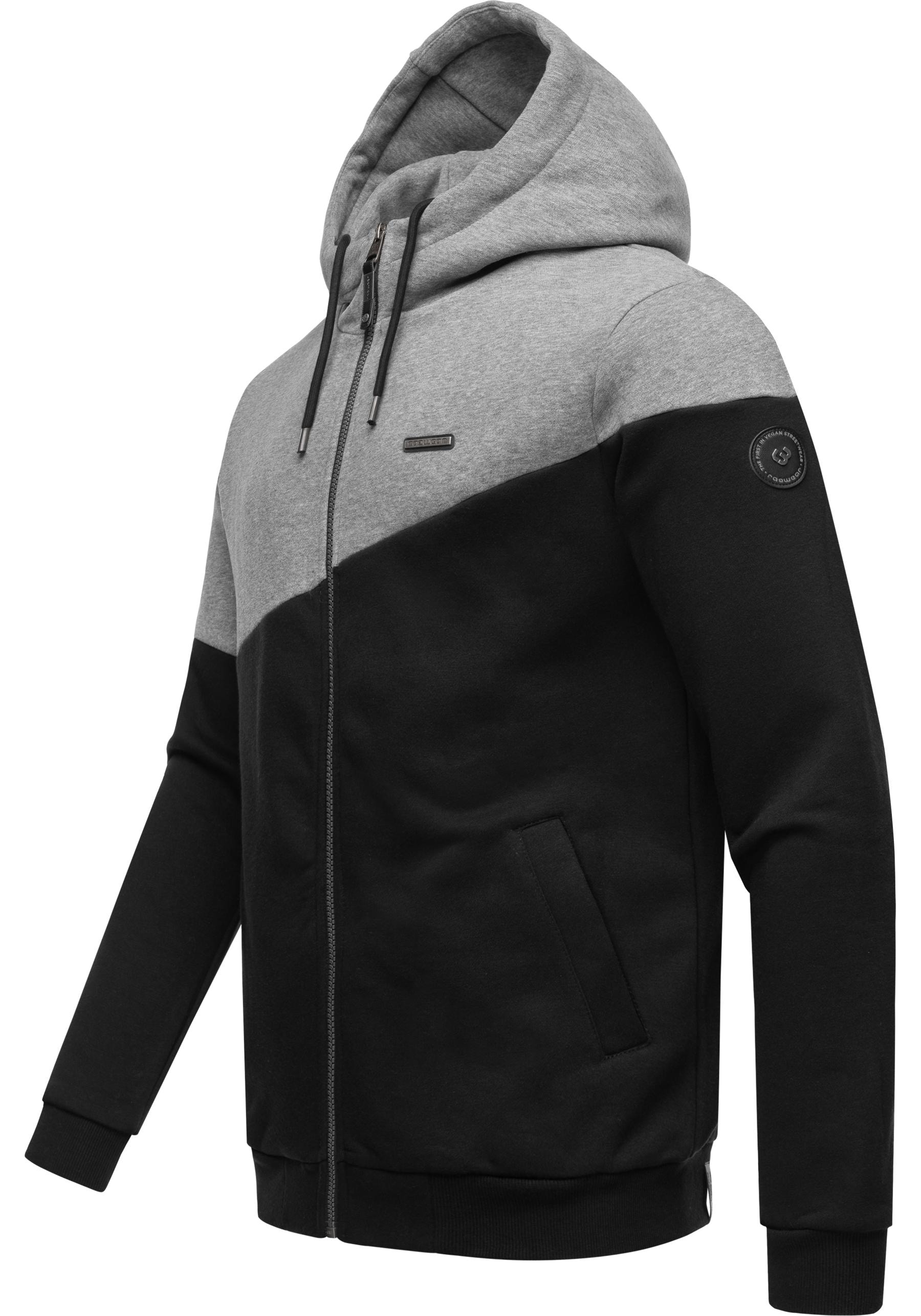 Friday (0 tlg.), Ragwear »Winngs Sweatjacke | Herren Kapuzensweatjacke Black Sweat«, in Farbkombination moderner BAUR