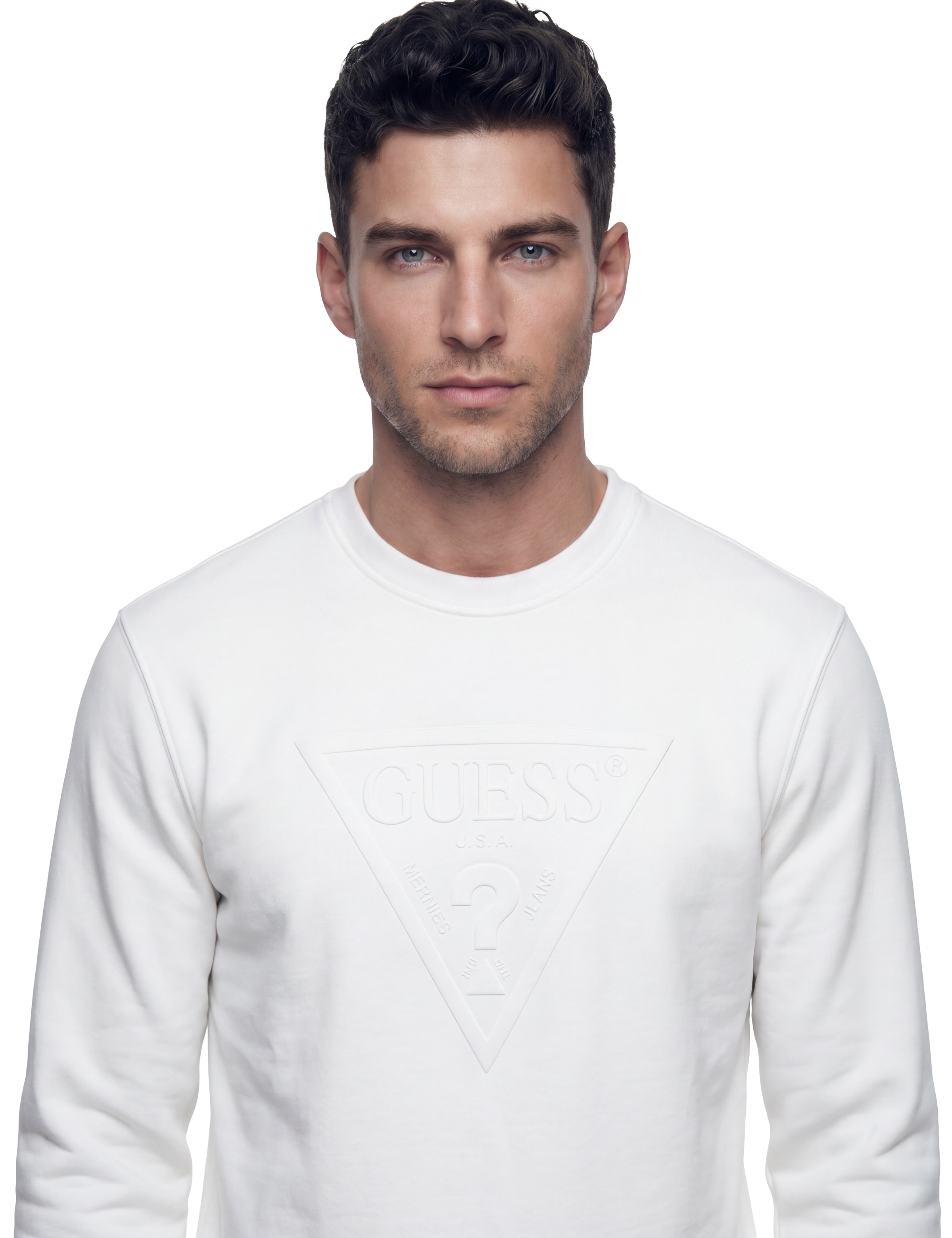 Guess Sweatshirt »AUDLEY«, Rundhalsausschnitt, Regular Fit, Logodruck
