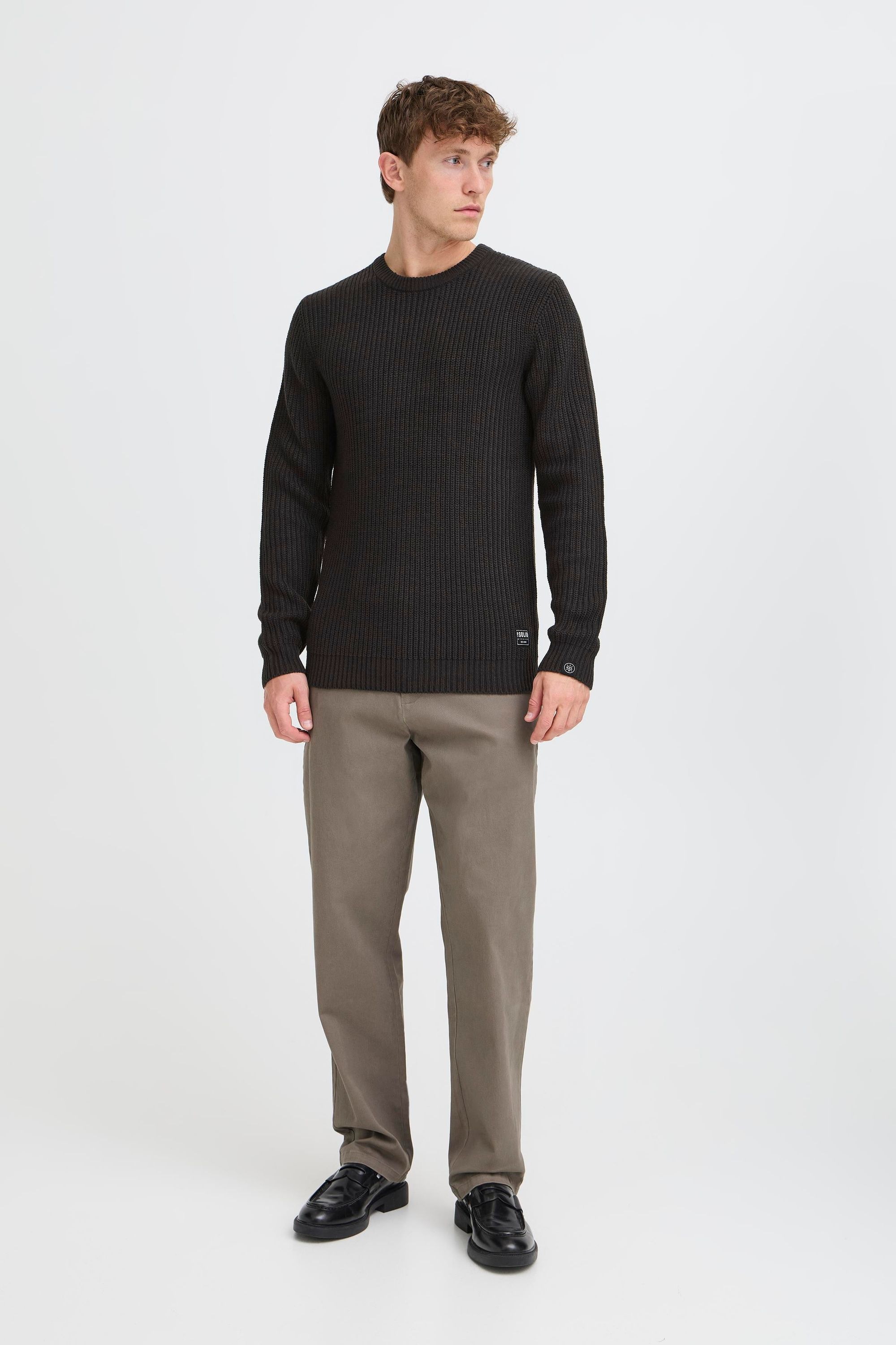 Solid Strickfleece-Pullover "Strickpullover SDARON" günstig online kaufen