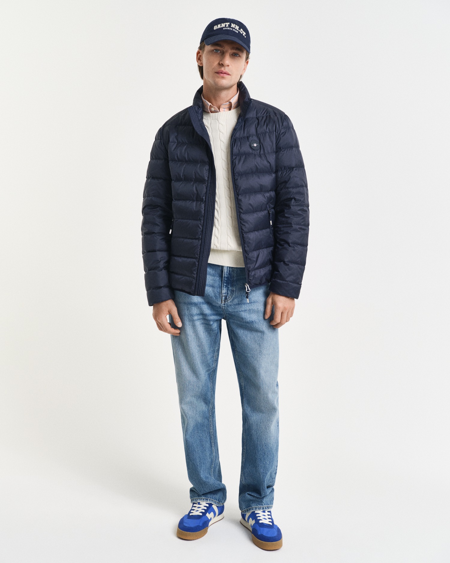 Gant Steppjacke »LIGHT DOWN JACKET«, 2-Wege-Reißverschluss, Übergangsjacke, regular fit