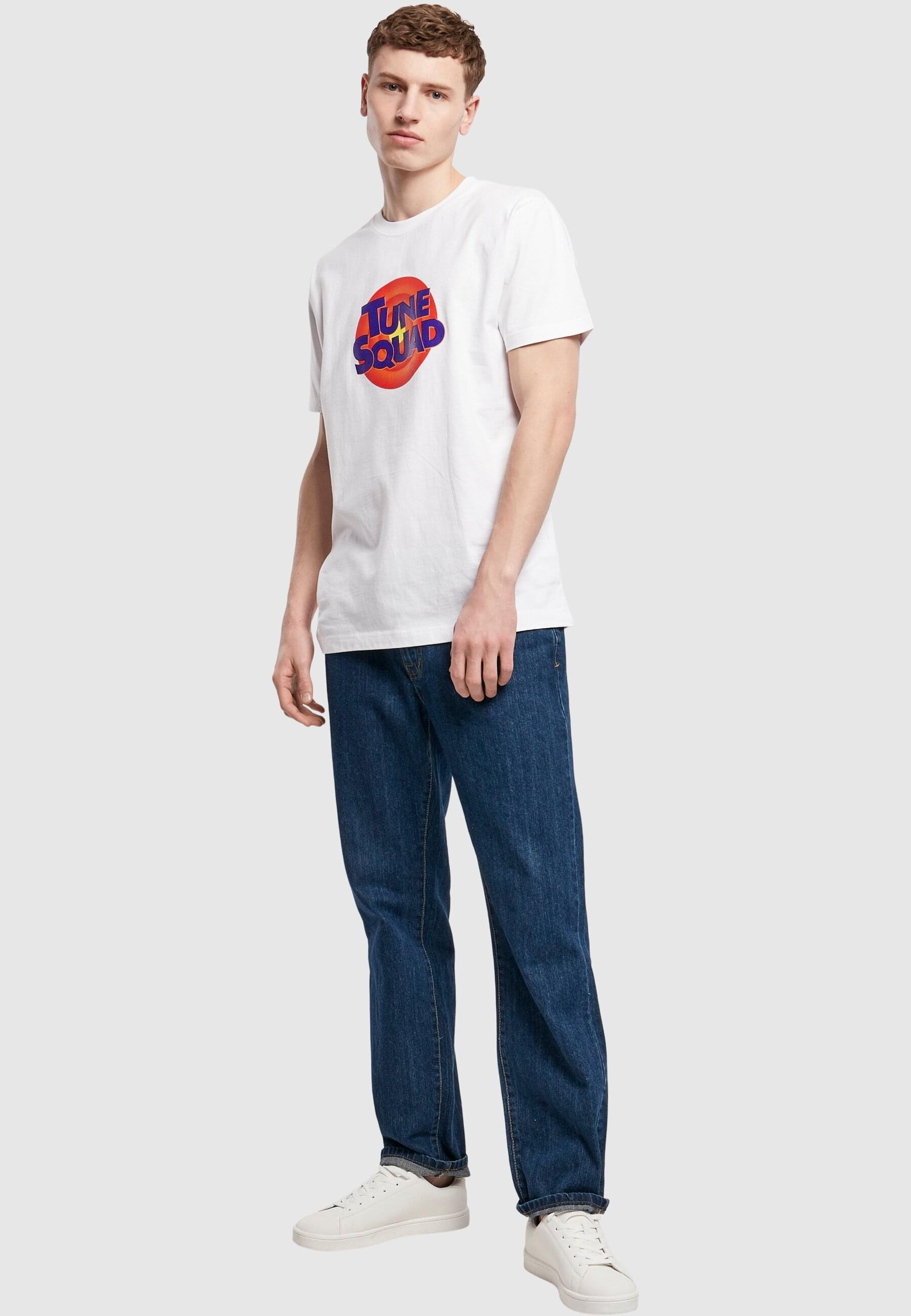 MisterTee Kurzarmshirt »MisterTee Herren Space Jam Tune Squad Logo Tee«, (1 tlg.)