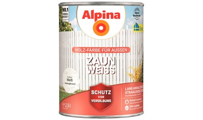 Alpina Metallschutzlack »Zaun-Weiß«, Weiß, seidenmatt, 2,5 Liter kaufen