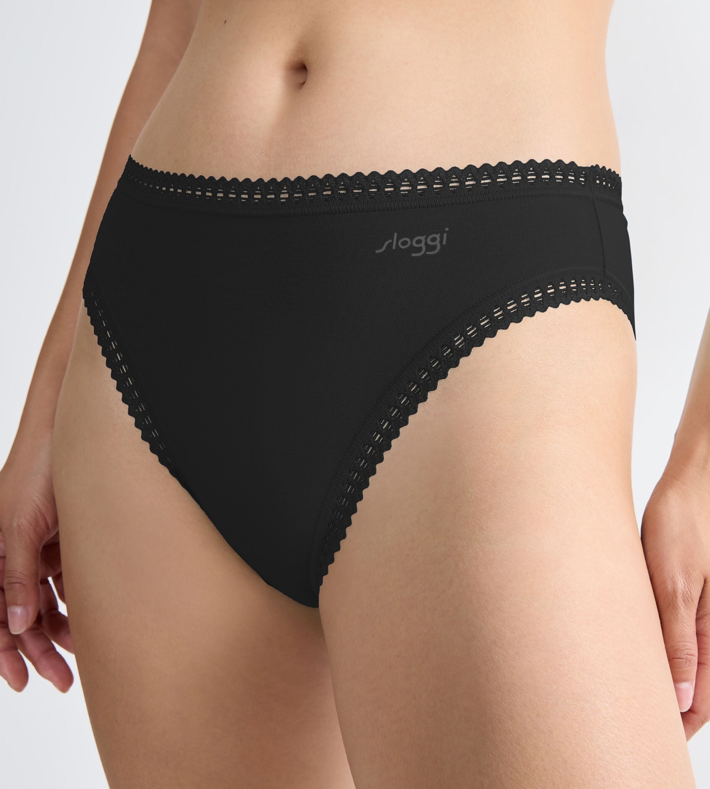 sloggi Slip »GO Crush High leg C3P« 3er Pack,  mit Spitzendetails