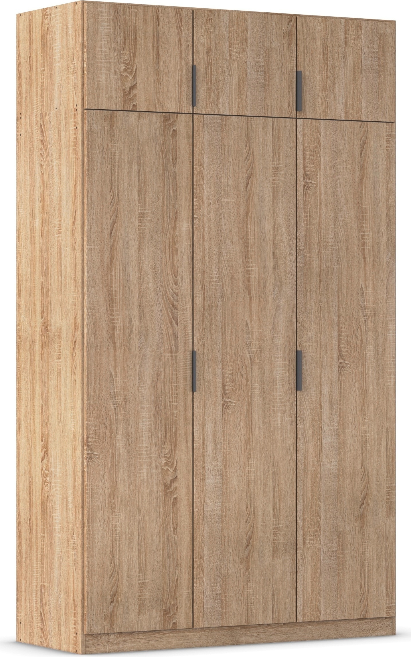 rauch Kleiderschrank "Drehtürenschrank Schrank Garderobe Ankleide Schlafzimmer LAGOA" 3 verschiedene Ausstattungen BASIC/CLASSIC/PREMIUM (inkl. SOFT-CLOSE), moderne Kantengriffe aus Metall, optional mit Aufsatz MADE IN GERMANY