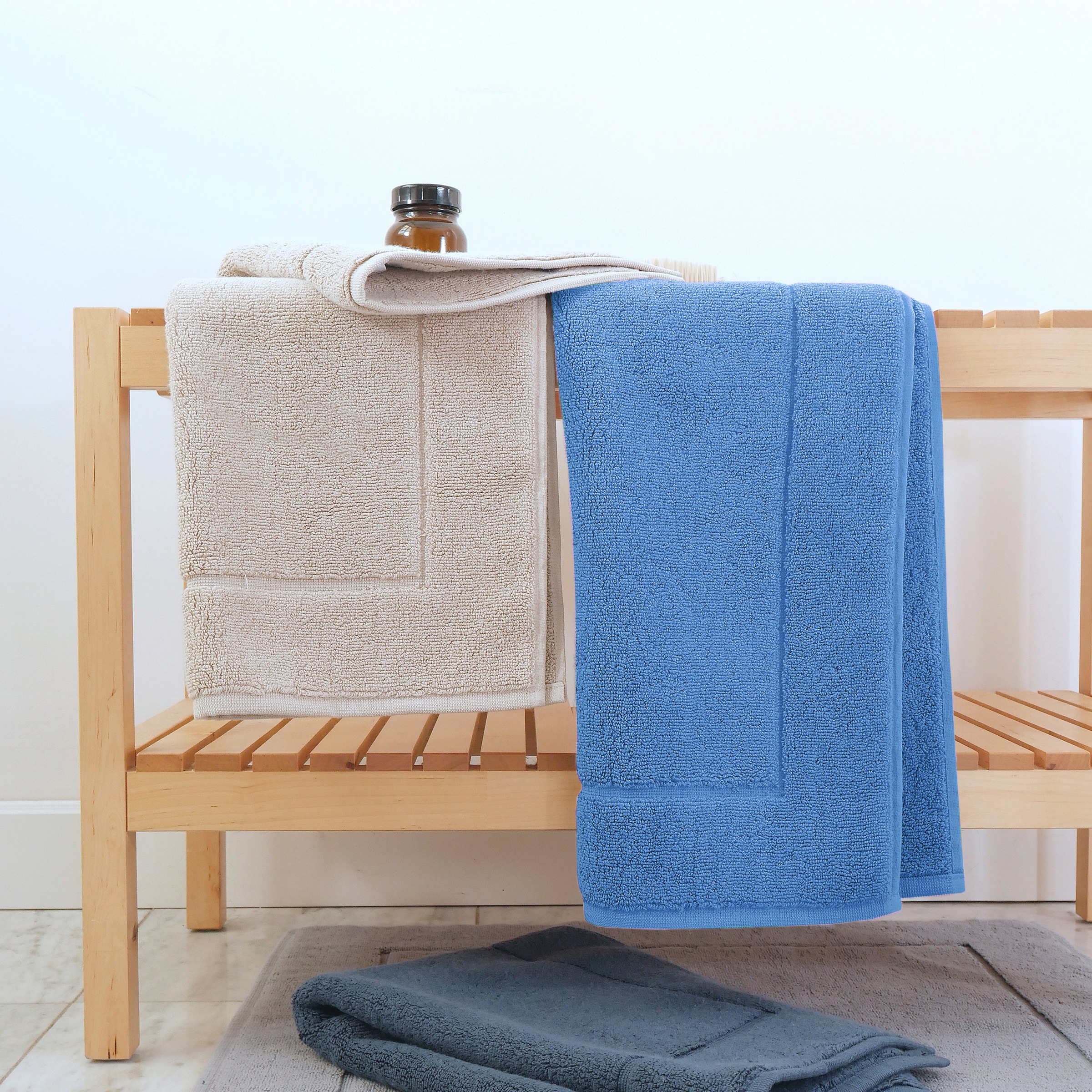 framsohn frottier Badematte »Essential«, beidseitig nutzbar, Baumwolle, Badvorleger, dicht gewebt, Hotelmatte, Zwirnfottier