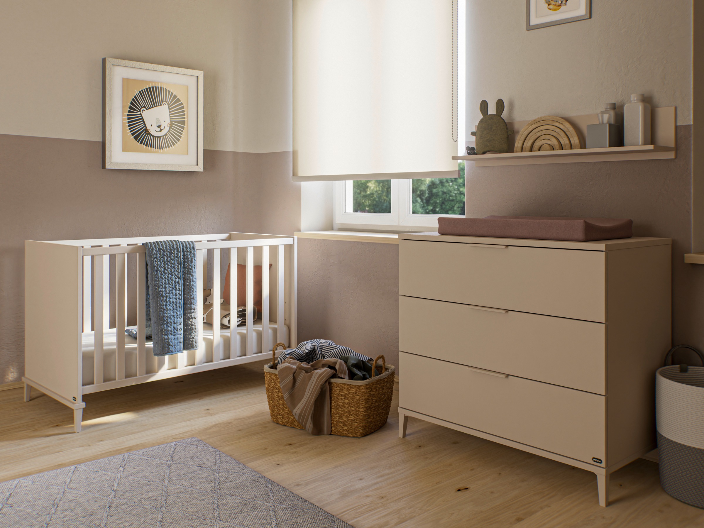 YUNY by PAIDI Wandregal "SISTER LOU in Beige, Schweberegal", 95 cm Breite, günstig online kaufen