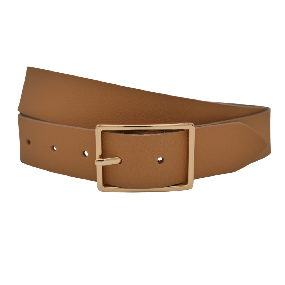 Ledergürtel ANNAMATONI "AnnaMatoni Ledergürtel Lia Ledergürtel Lia", Damen, Gr. TW85 - 100cm Gesamtlänge, beige (beige 130), 100% Leder, Gürtel Ledergürtel