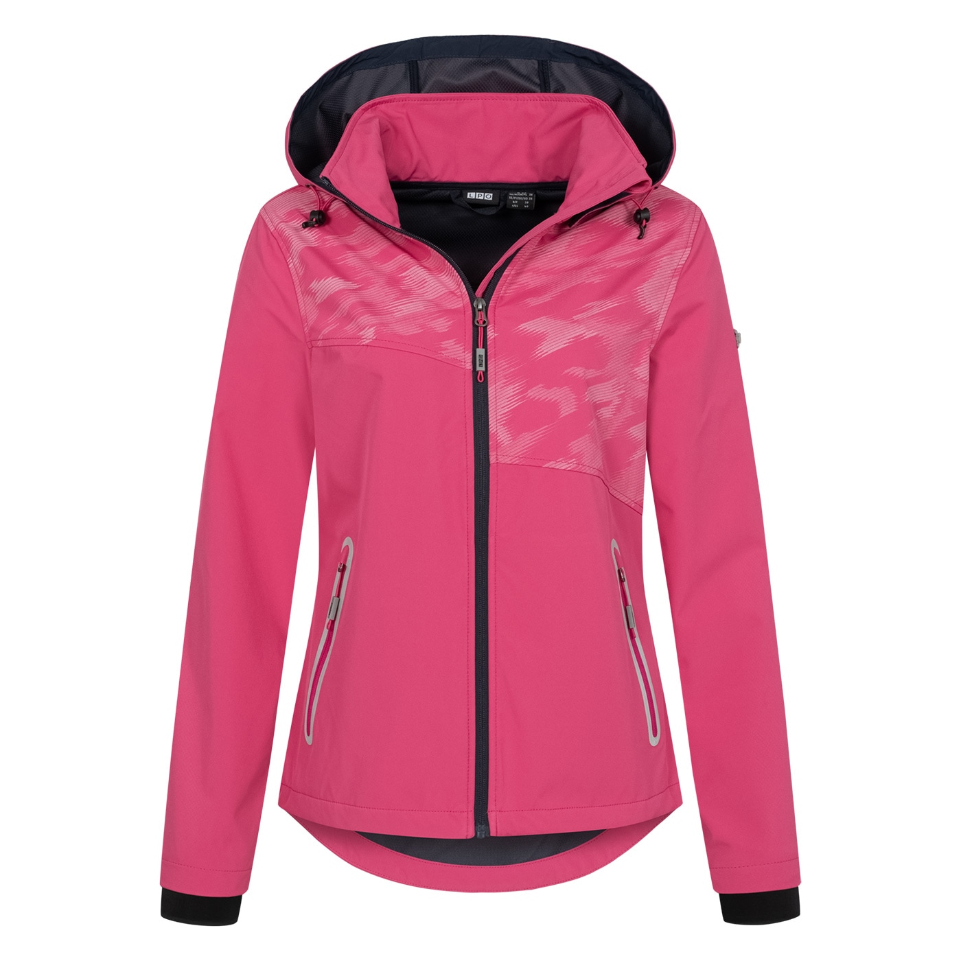 LPO Softshelljacke "MECATINA PEAK III WMN" mit Kapuze mit abnehmbarer Kapuze