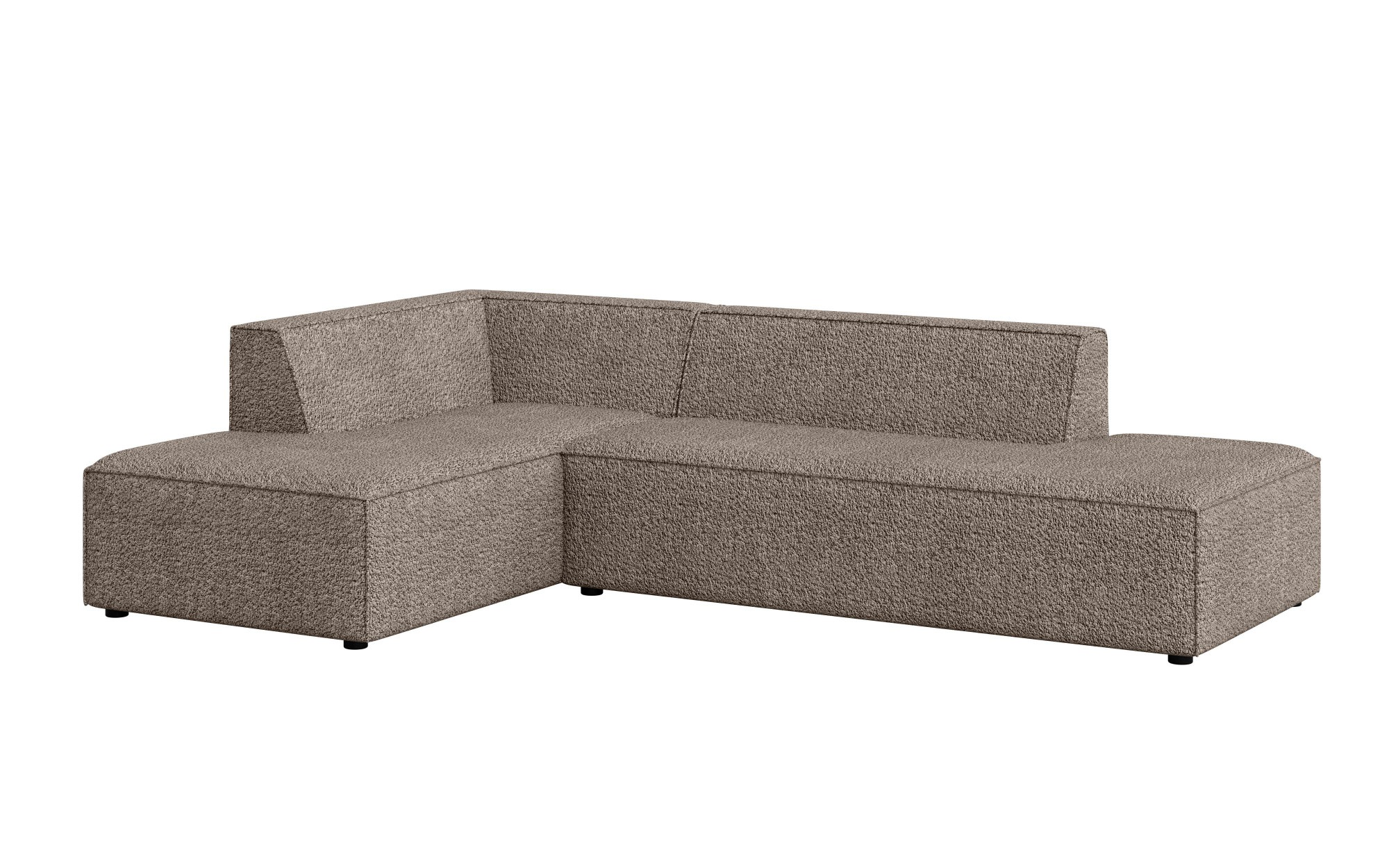 INOSIGN Ecksofa »Ecksofa Cavan mit Ottomane links oder rechts bestellbar«, L-Form mit Wellenunterfederung, Maße B/T/H: 270/180/72 cm