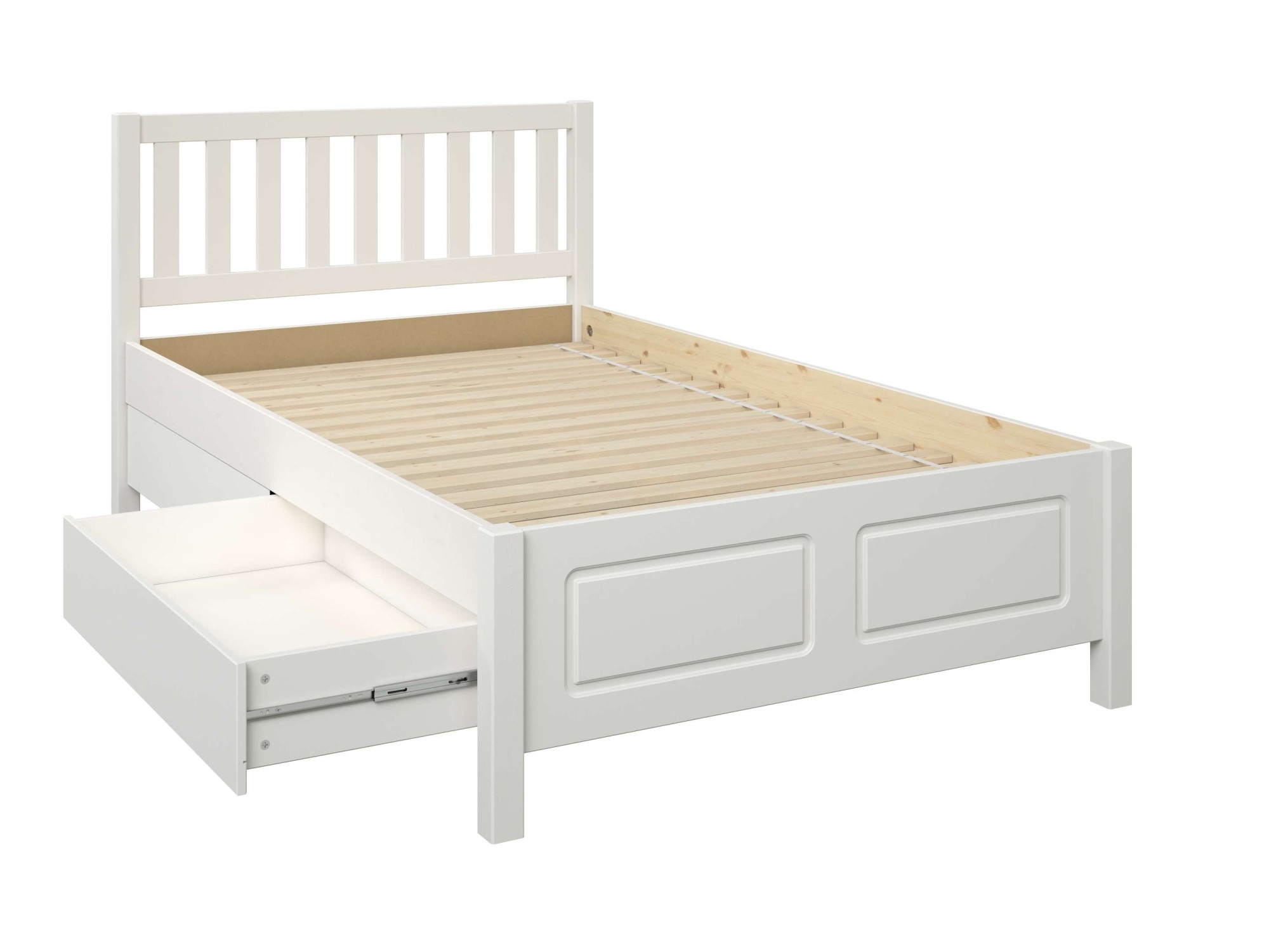 OTTO home 1100000002199 »Synnra, Stauraumbett, Holzbett, Liegefläche 120x200 cm« Made in Europe,  inklusive Lattenrost, mit 4 Schubladen, FSC® zertifiziert
