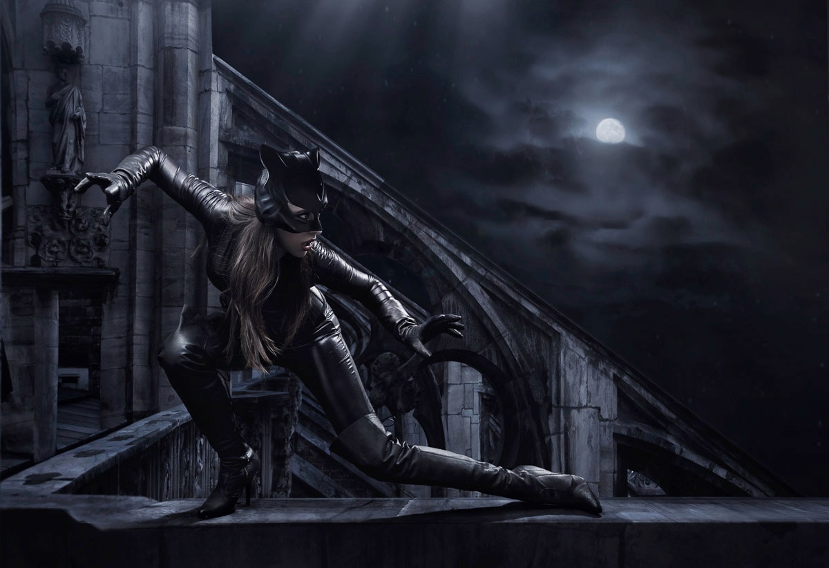 Papermoon Fototapete "CAT WOMAN-SUPERHELDIN II"