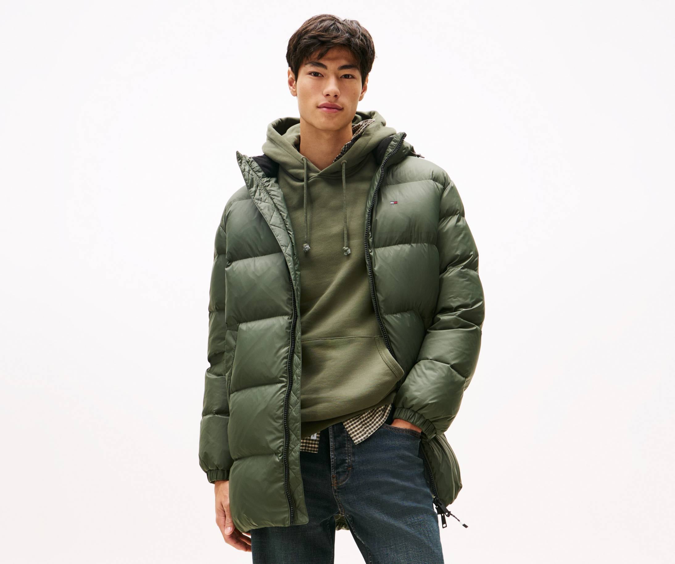 Tommy Jeans Steppjacke "TJM ESSENTIAL DOWN PARKA" mit Kapuze Daunenjacke, Ü günstig online kaufen