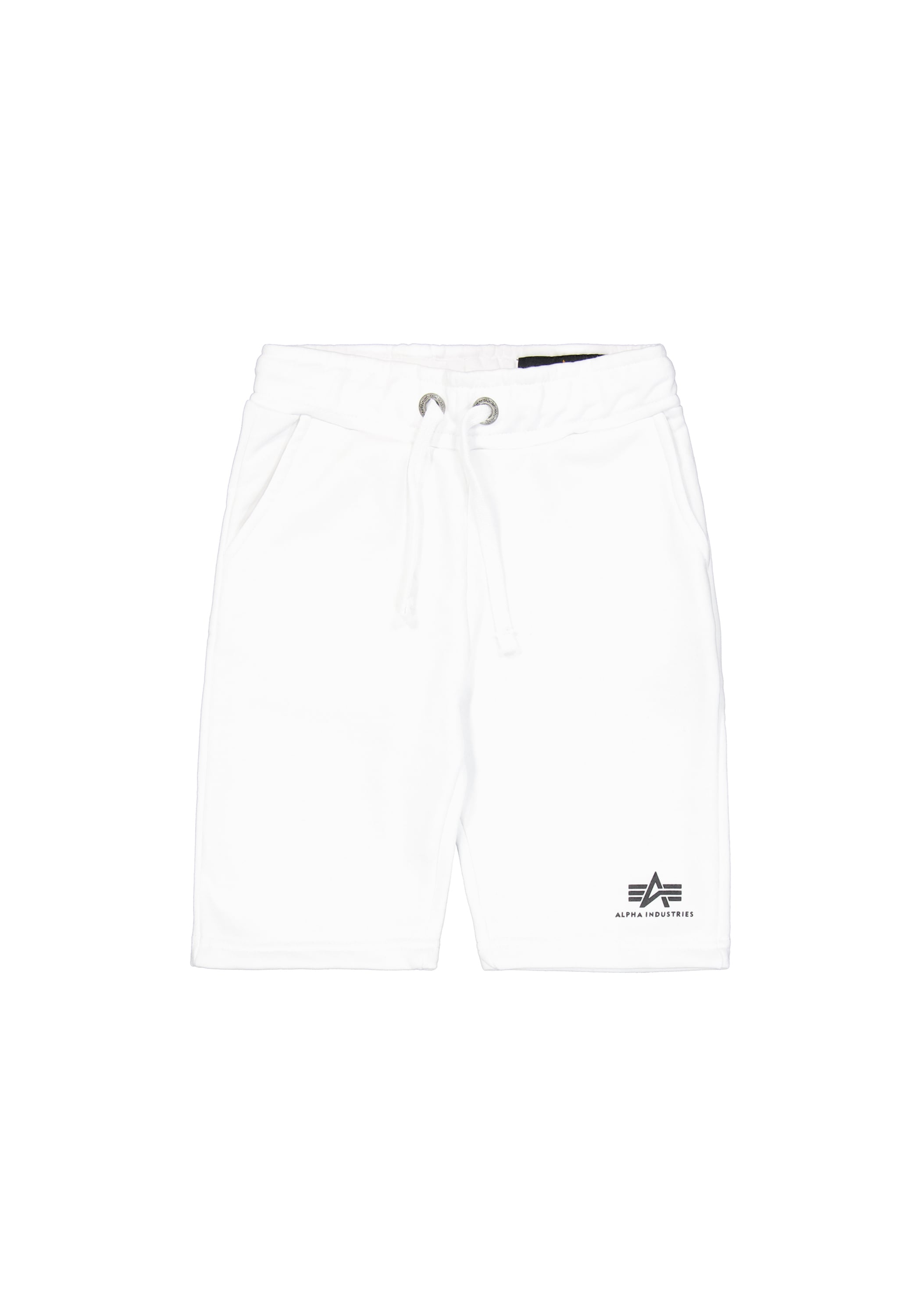Jungen Sweatshorts "Basic Jogger Short SL Kids", weiß, Gr. 8, ALPHA INDUSTRIES, Obermaterial: 80% Baumwolle, 20% Polyester, Hosen