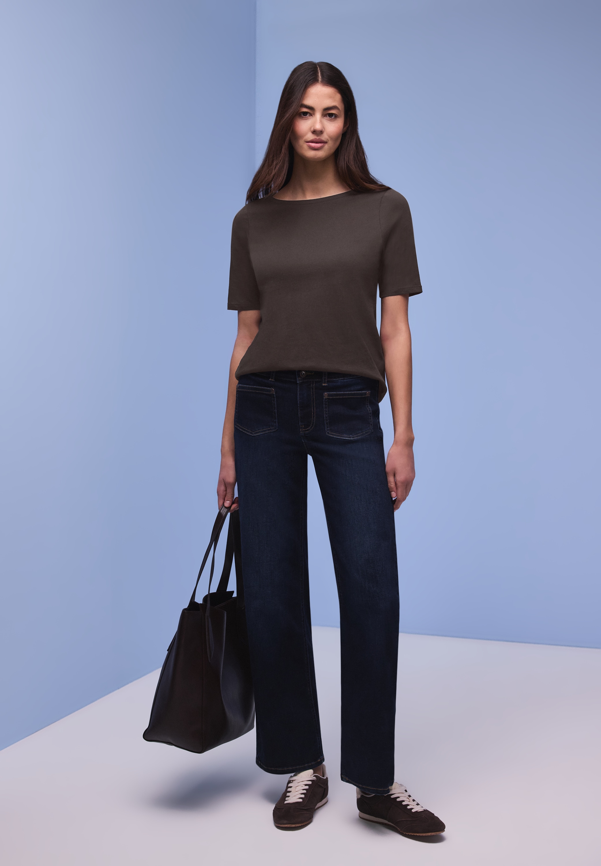STREET ONE T-Shirt aus reiner Baumwolle