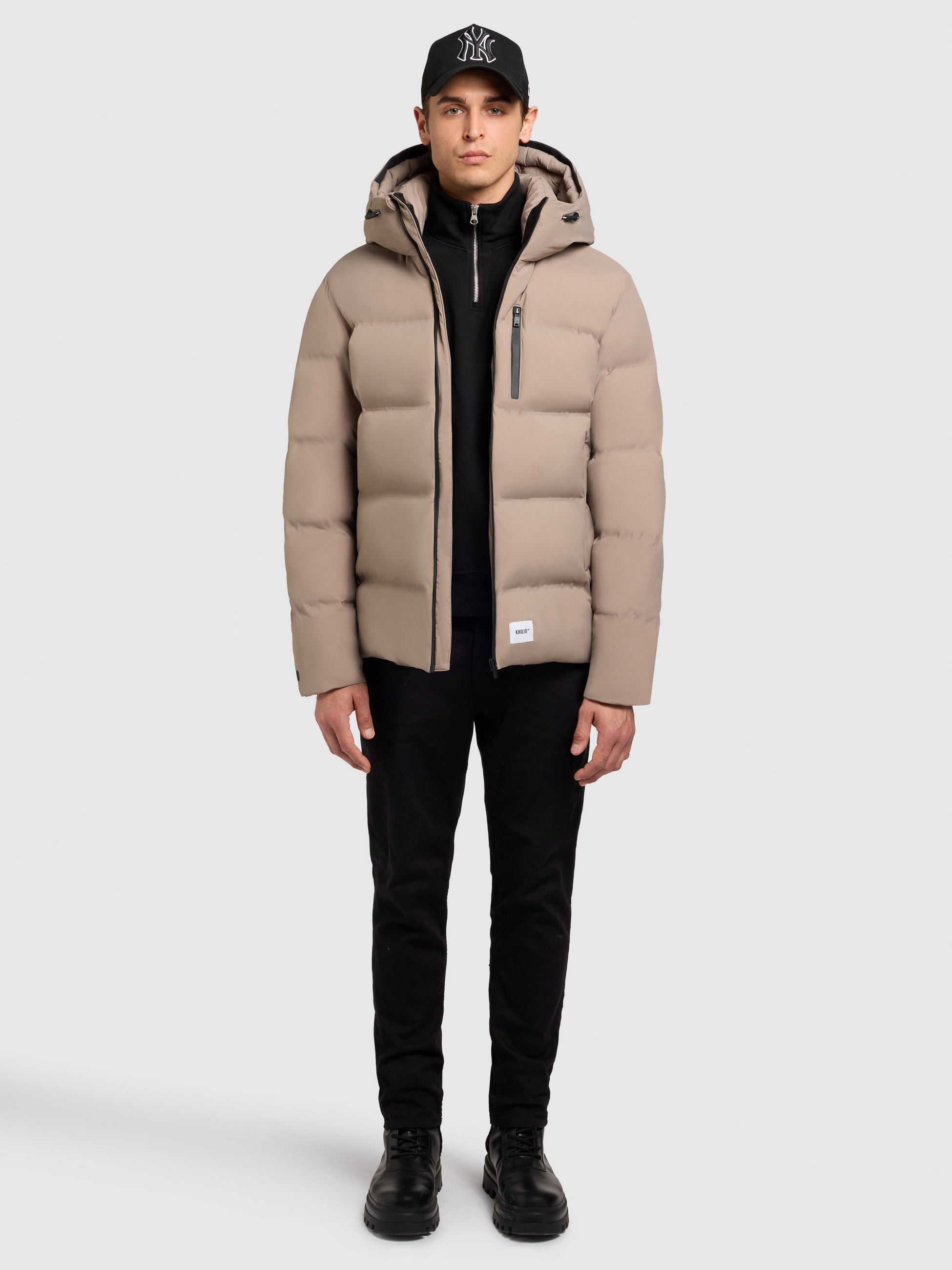 khujo Steppjacke »SILAS3«, mit Kapuze