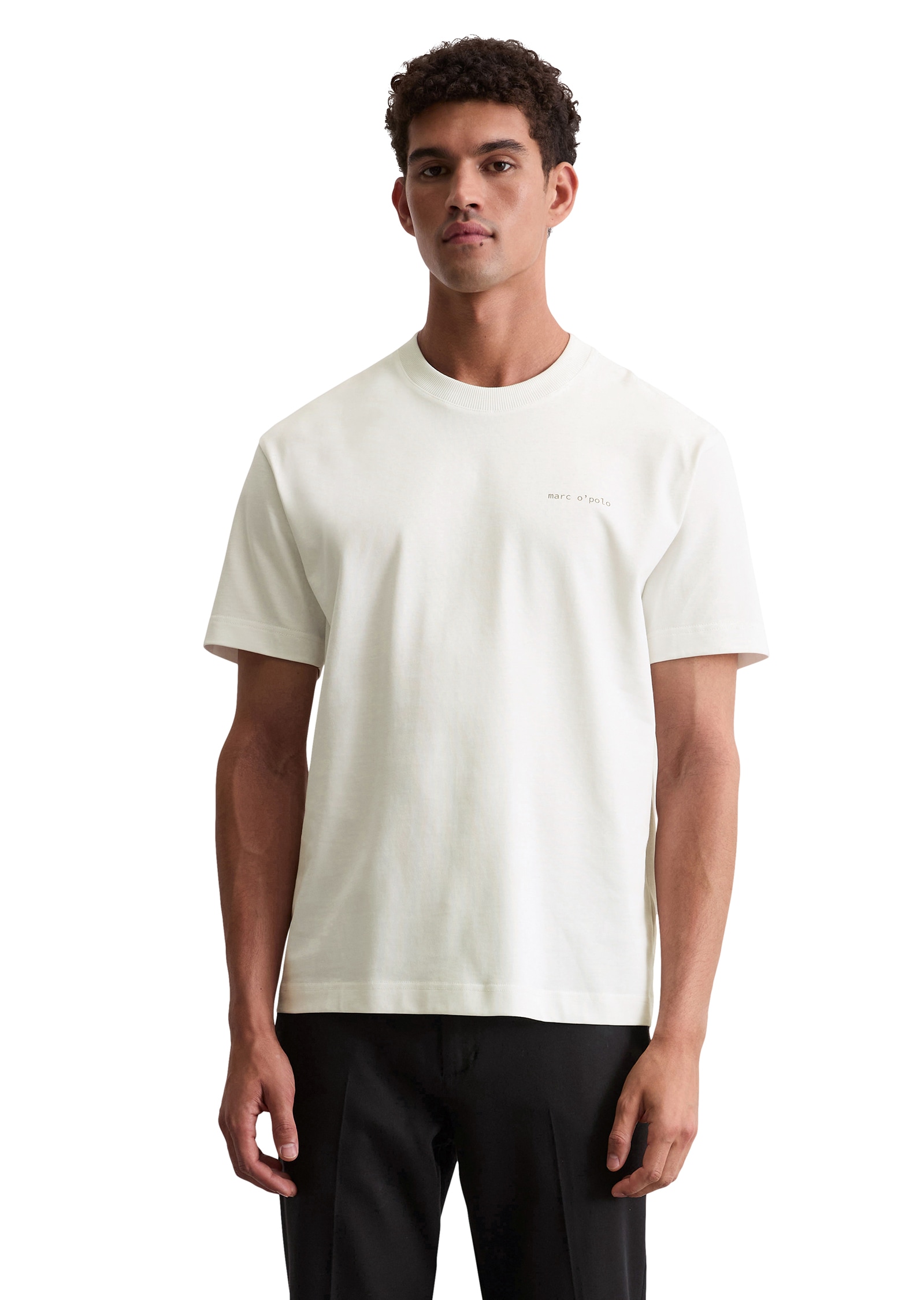 Marc OPolo T-Shirt relaxed fit, Rundhals, mit Natur-Rückenprint günstig online kaufen