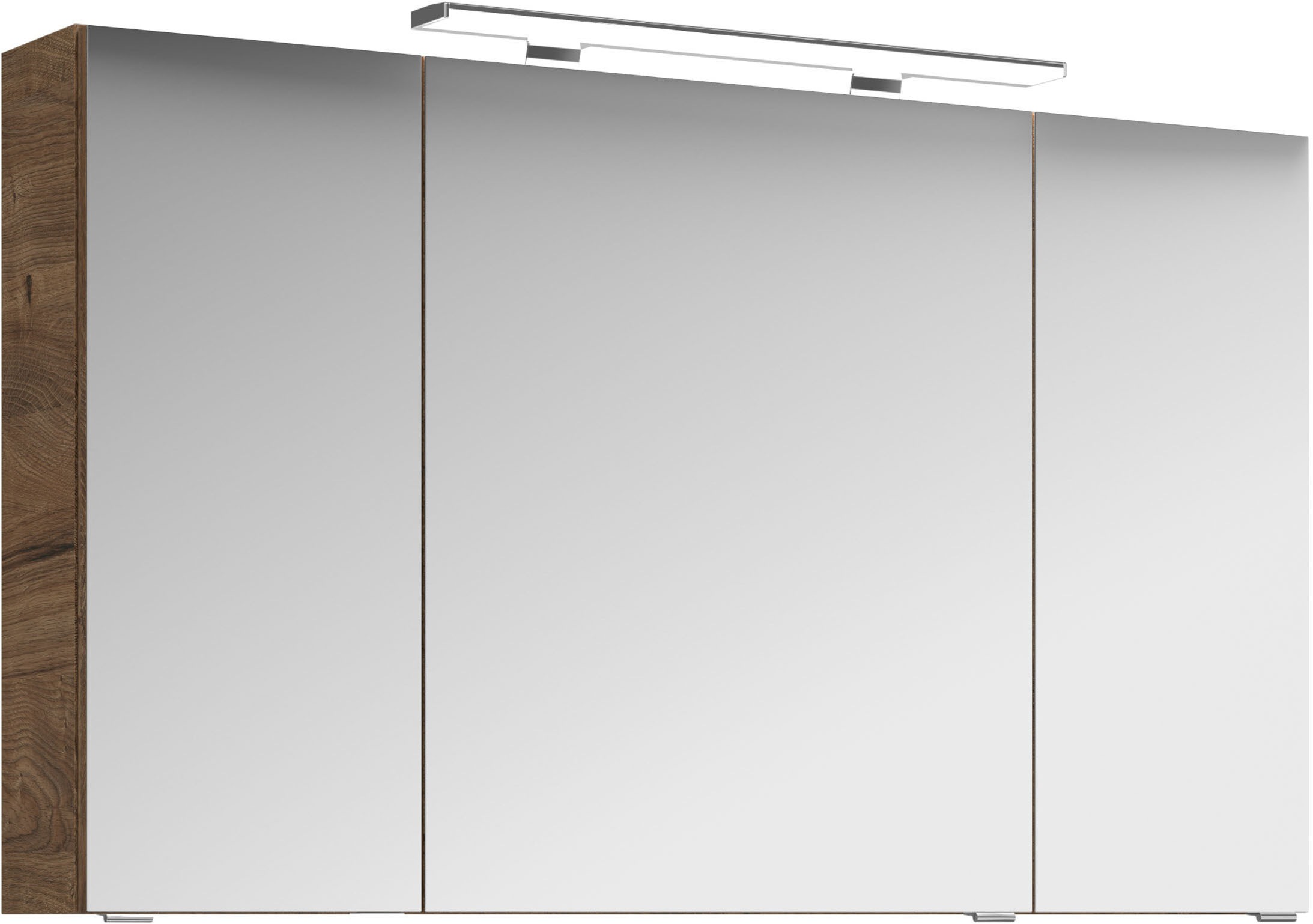 Saphir Badmöbel-Set »Serie 4010 5-teilig Keramik-Waschtisch mit LED-Spiegelschrank«, (Set), Bad Set mit Unterschrank, Hängeschrank, Midischrank, inkl. Türdämpfer