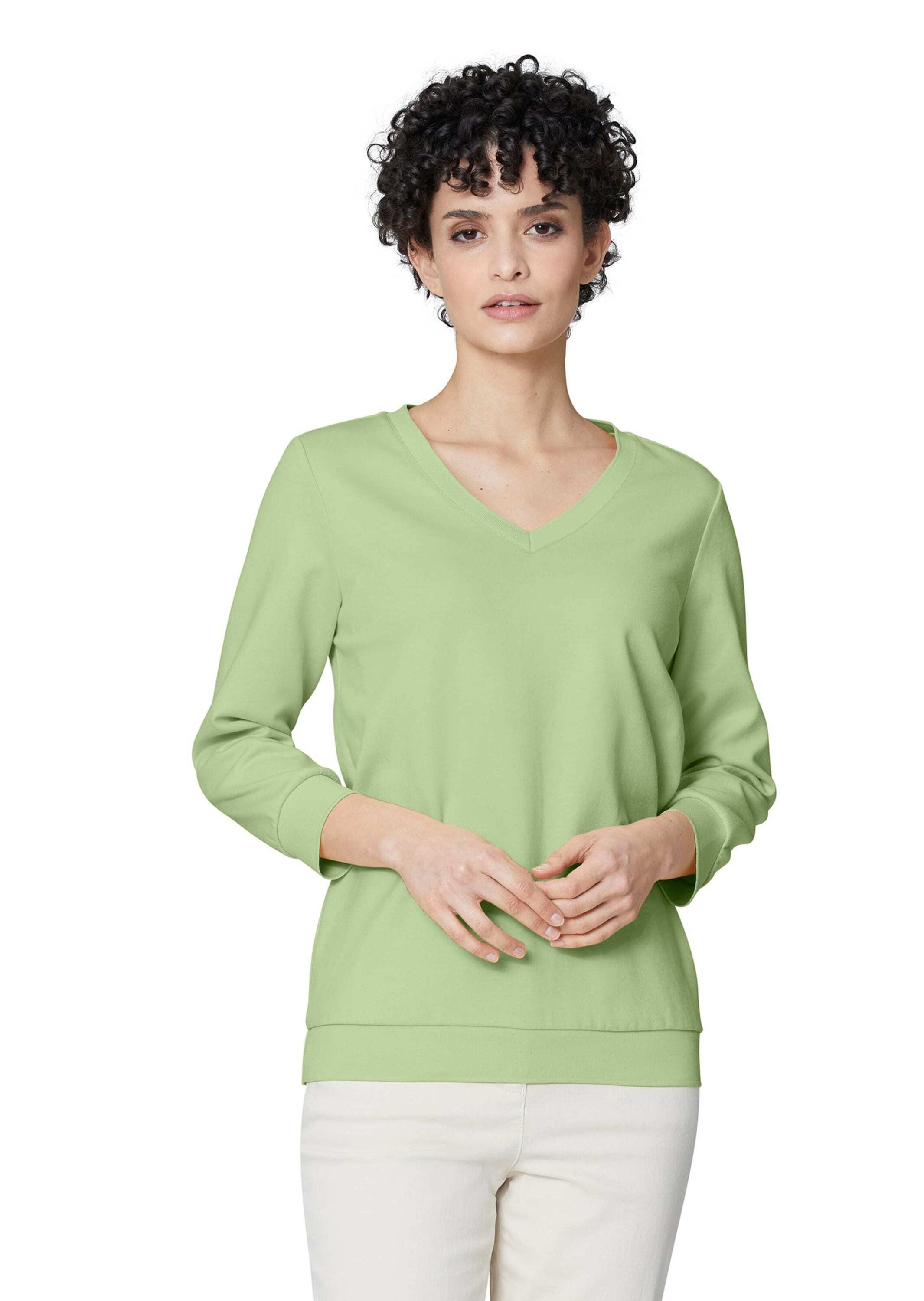 MADELEINE 3/4-Arm-Shirt "Sweatshirt Sweatshirt mit 3/4-langen Ärmeln." günstig online kaufen