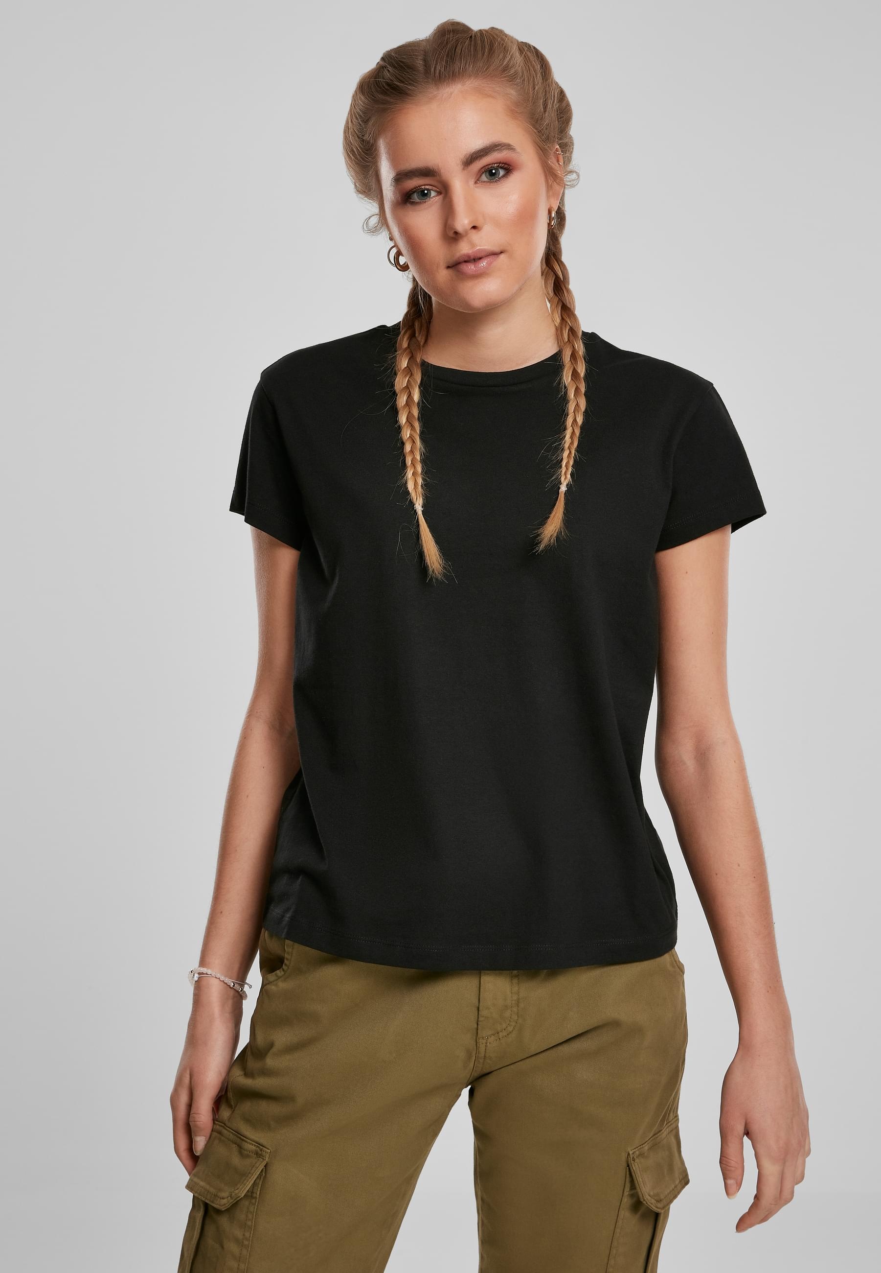 URBAN CLASSICS T-Shirt »Urban Classics Damen Ladies Basic Box Tee«, (1 tlg.)