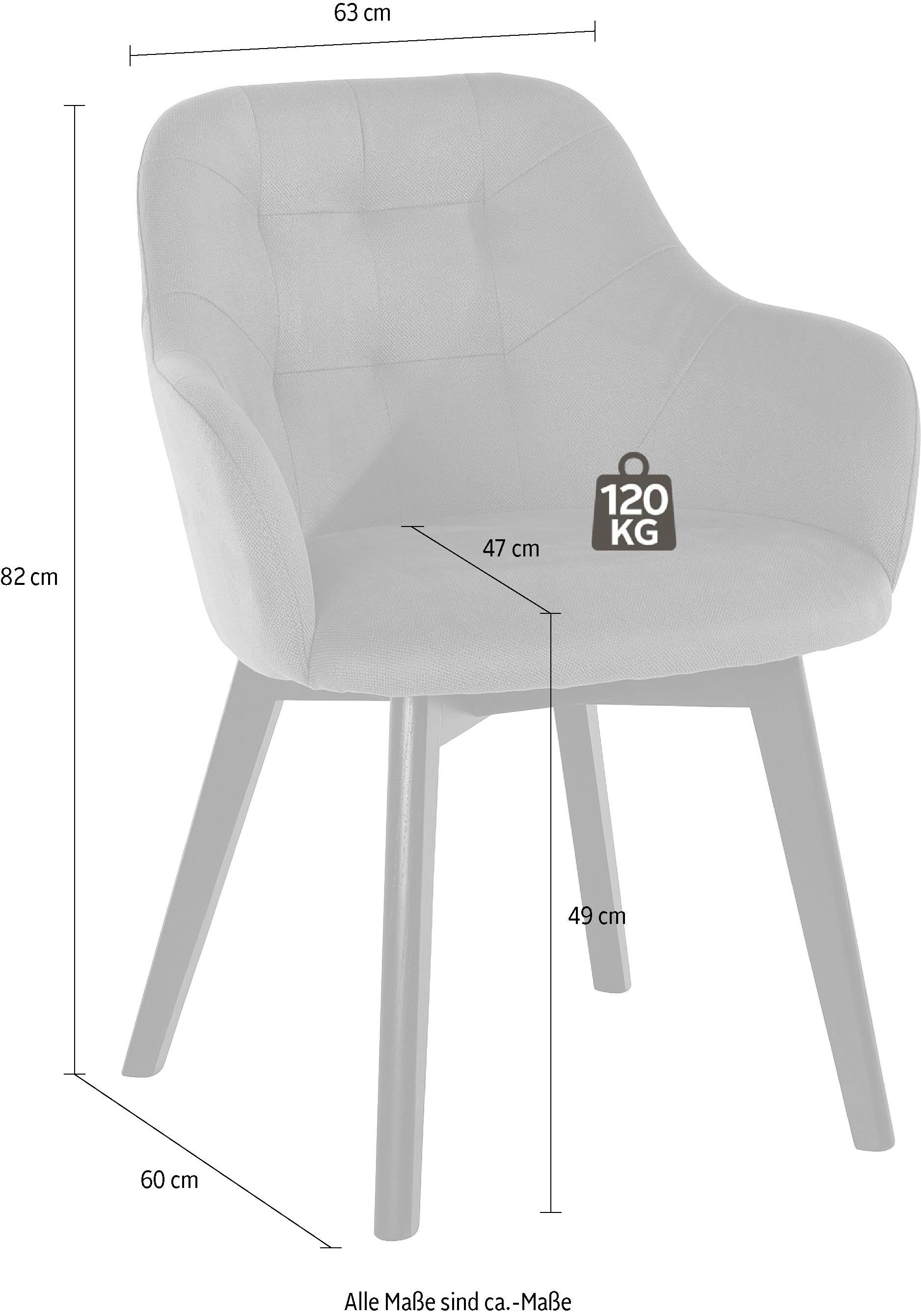 INOSIGN Stuhl »GLORIA«, (Set), 2 St., Strukturstoff | BAUR