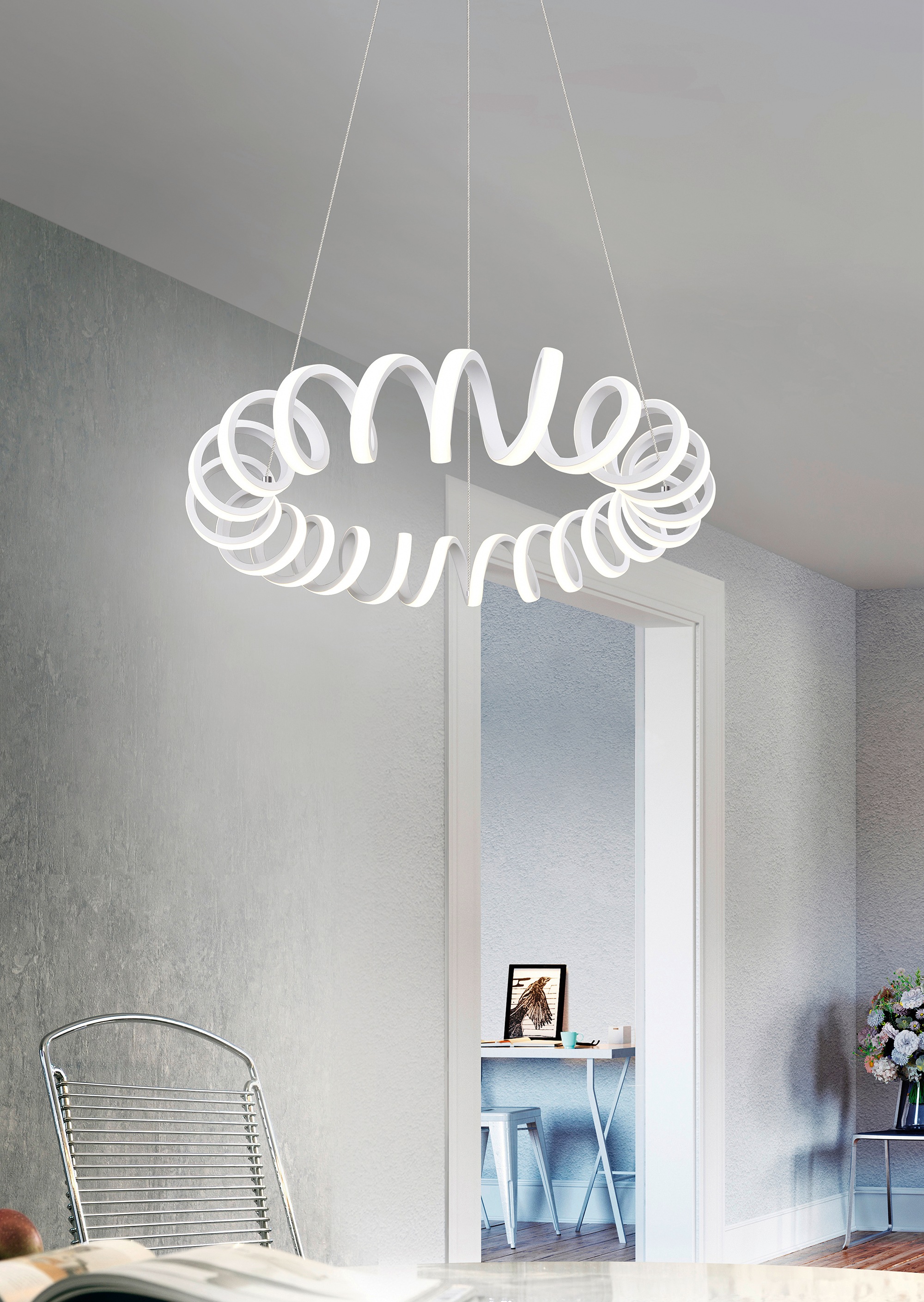 »Curl«, Pendelleuchte Leuchten LED BAUR 1 flammig-flammig | TRIO