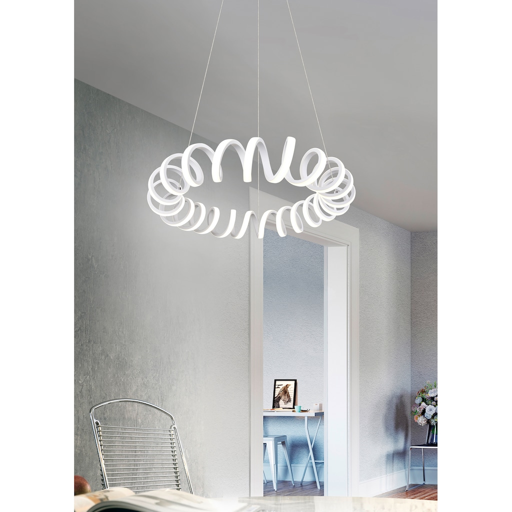 TRIO Leuchten LED Pendelleuchte »Curl«, 1 flammig-flammig