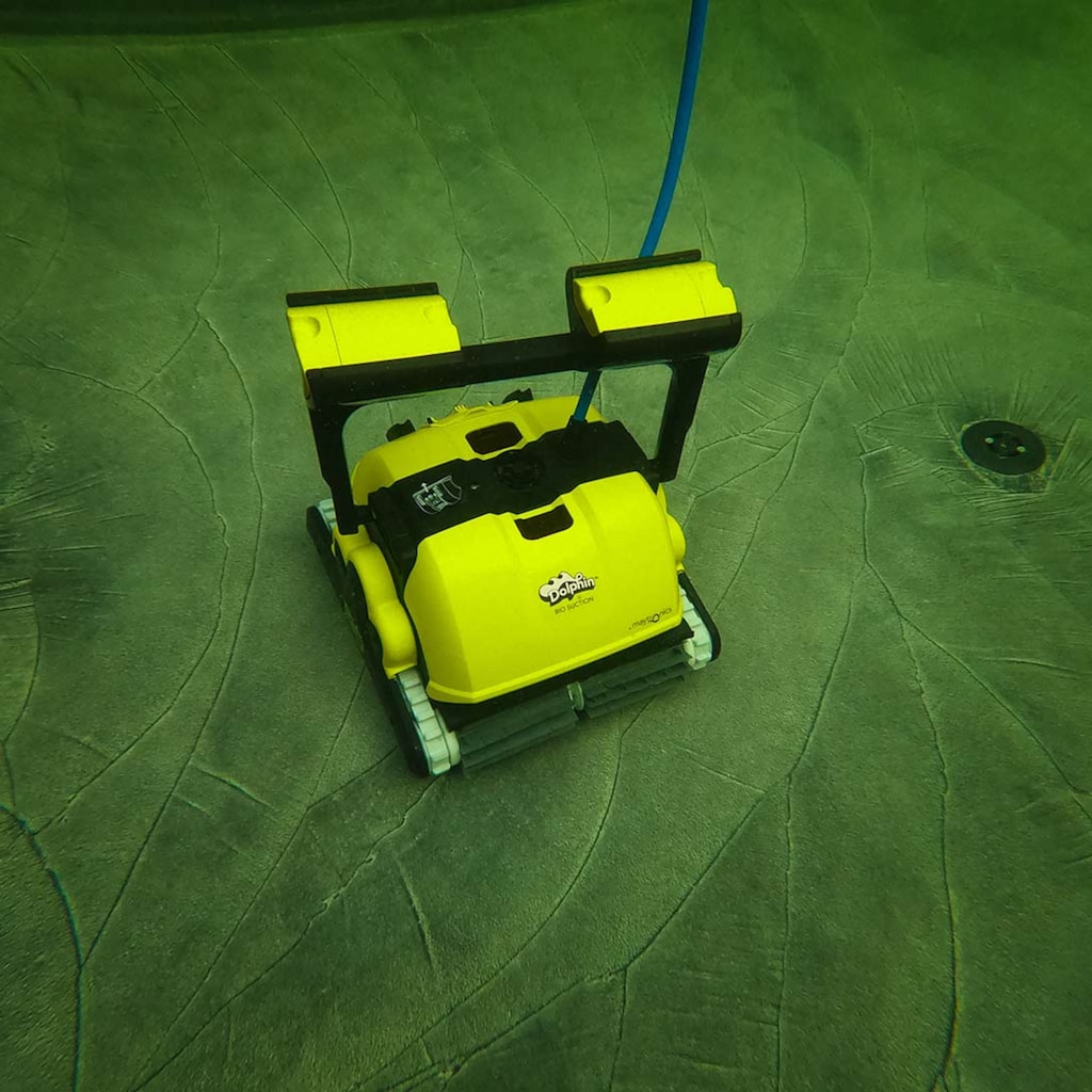 maytronics Poolroboter »Teichroboter Dolphin Bio Suction«, (Set), für Boden-/ Wand-/ Wasserlinienreinigung