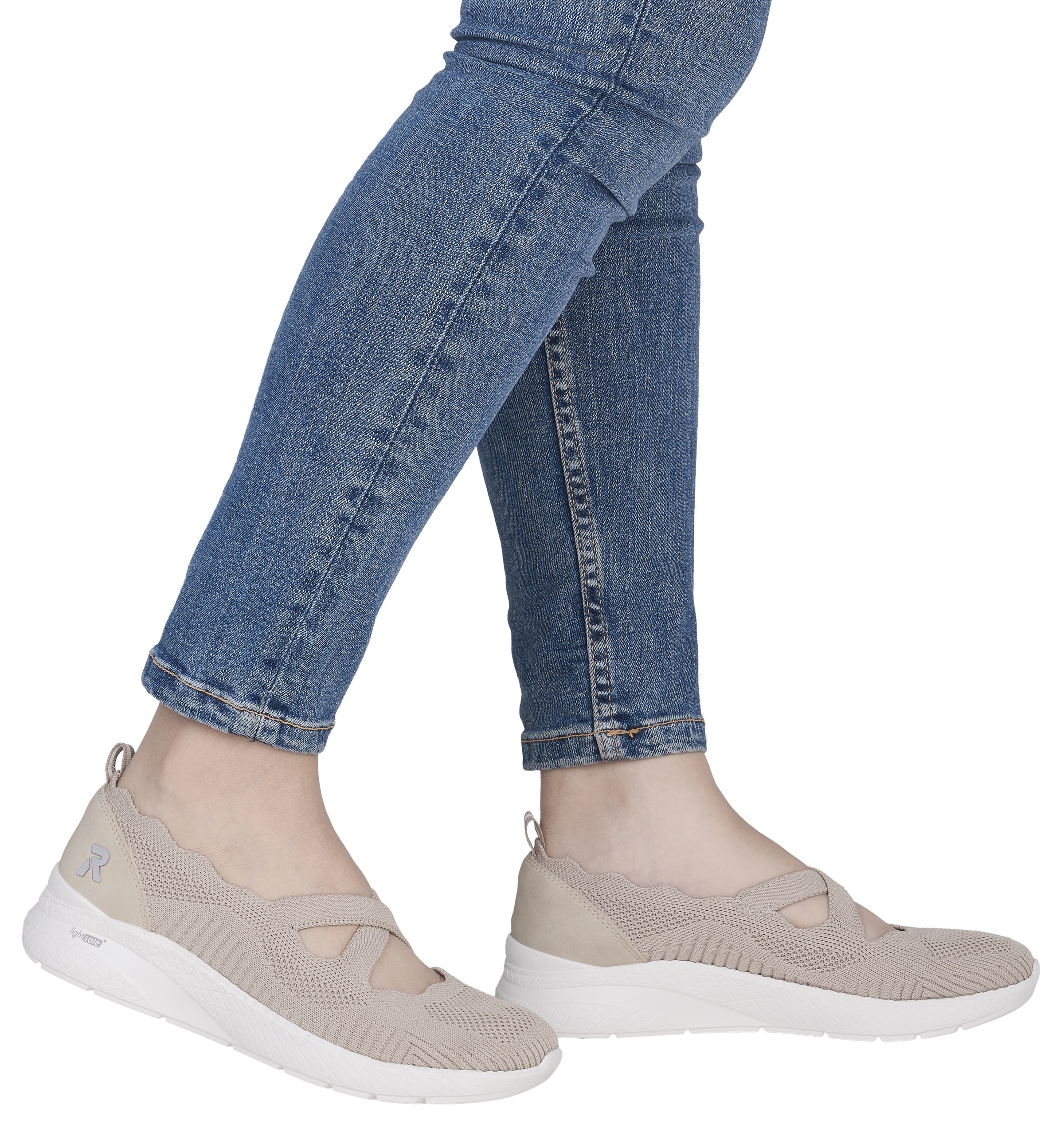 Rieker Riemchenballerina Schlupfschuh, Slipper in veganer Verarbeitung günstig online kaufen