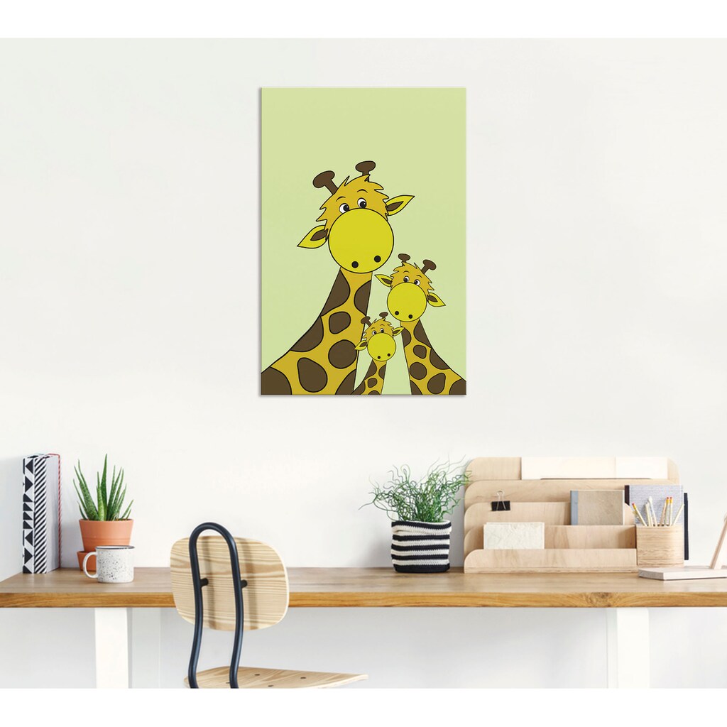 Artland Wandbild »Giraffen«, Tiere, (1 St.)