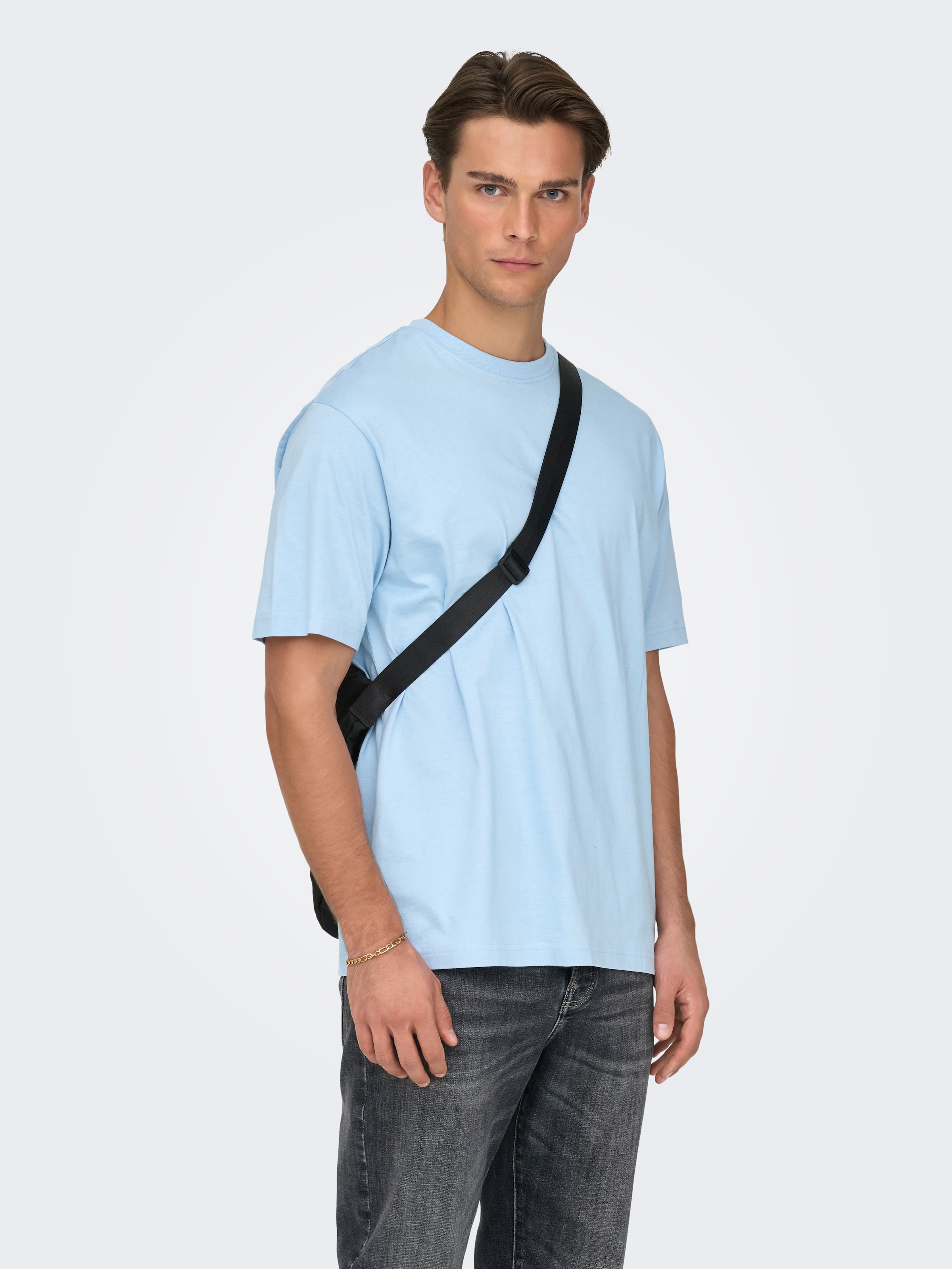 ONLY & SONS Rundhalsshirt "ONSFRED RLX SS TEE" Baumwolle, relaxed fit günstig online kaufen